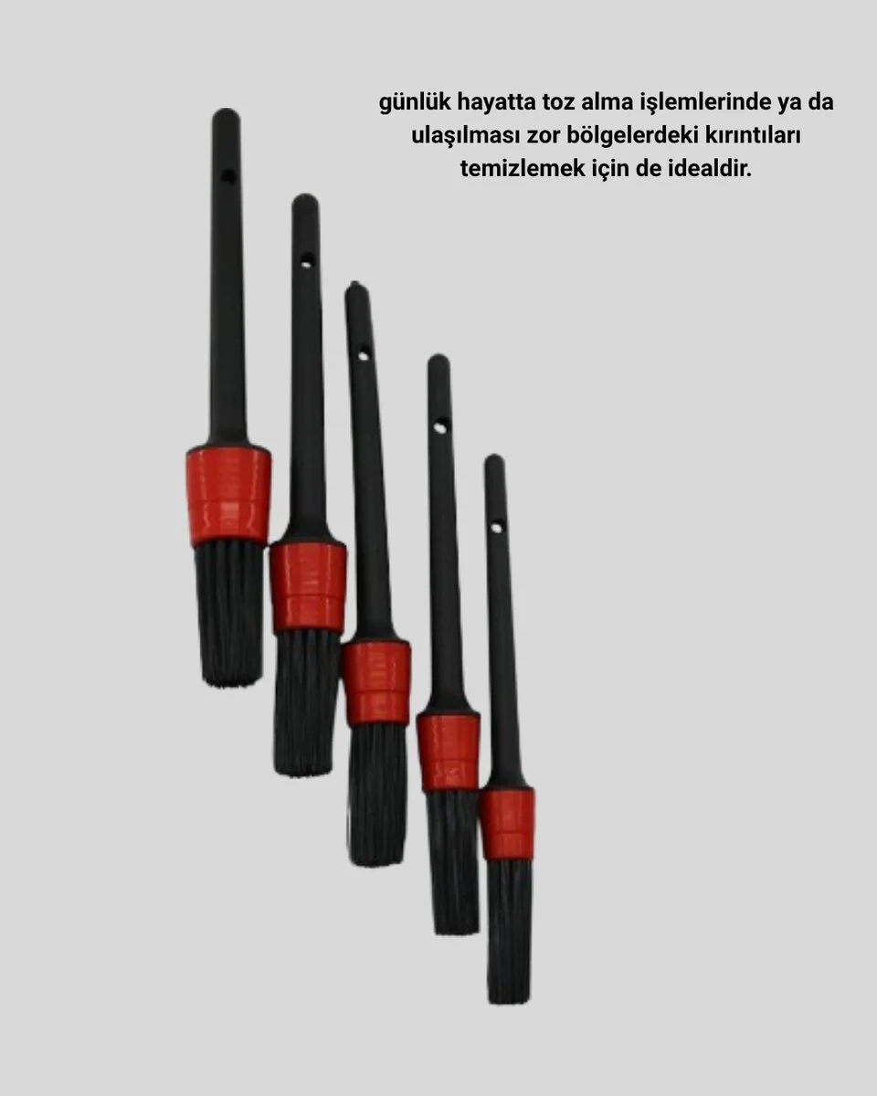 Araç Detay Temizlik Fırçası 5’li Set Çizmeyen Kıl Çok Yönlü Kullanım Fiyatı, Yorumları ve Özellikleri