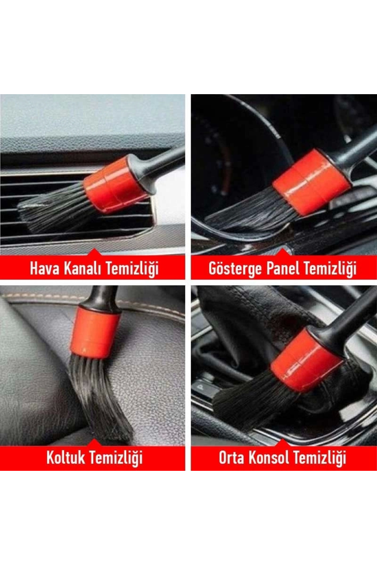 Araç Detay Temizlik Fırçası Seti Araç Detay Temizlik Fırçası Seti