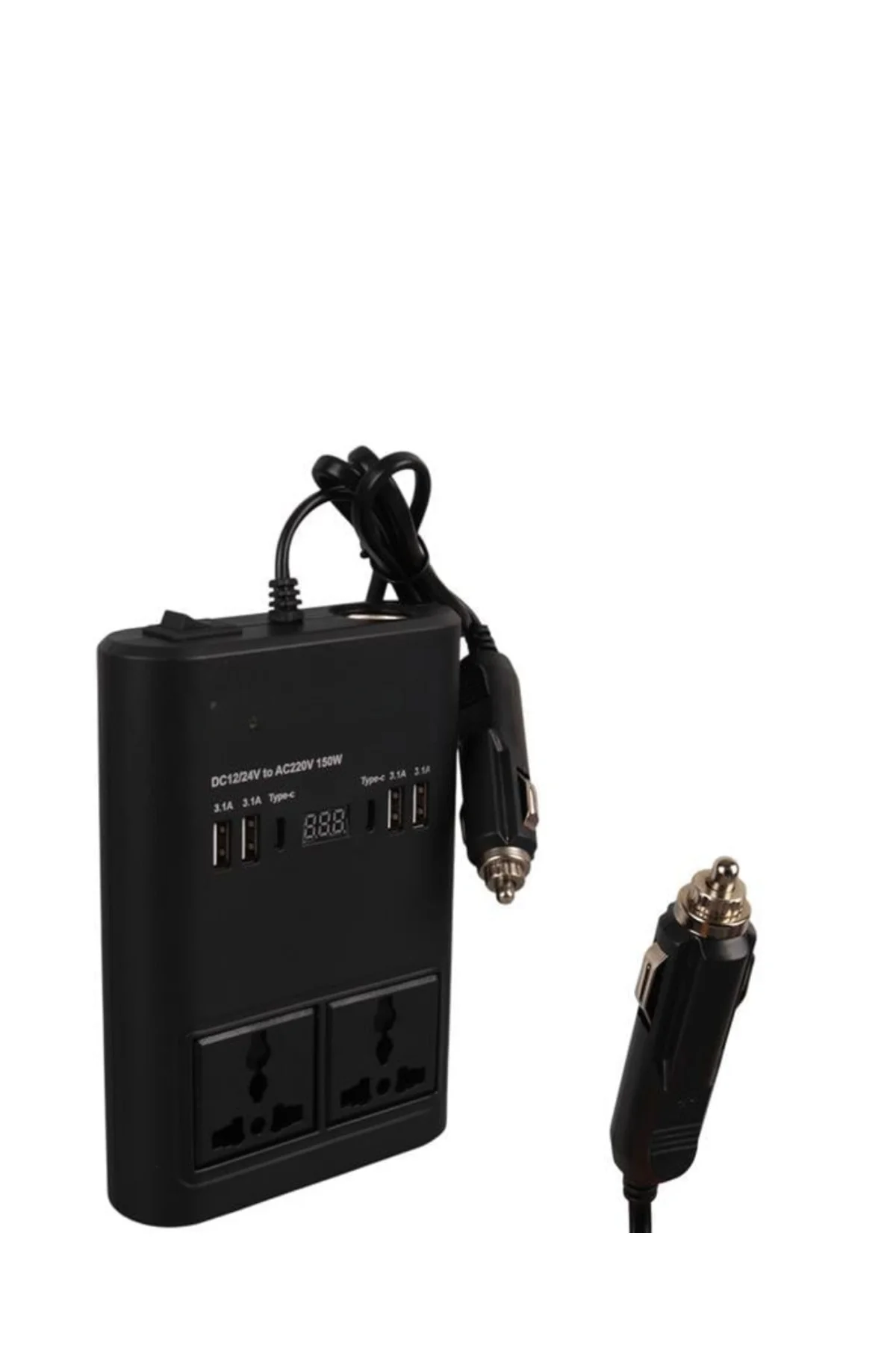 Araç Elektrik Dönüştürücü Çoklu USB Çıkışlı 150W İnvertör - Lisin