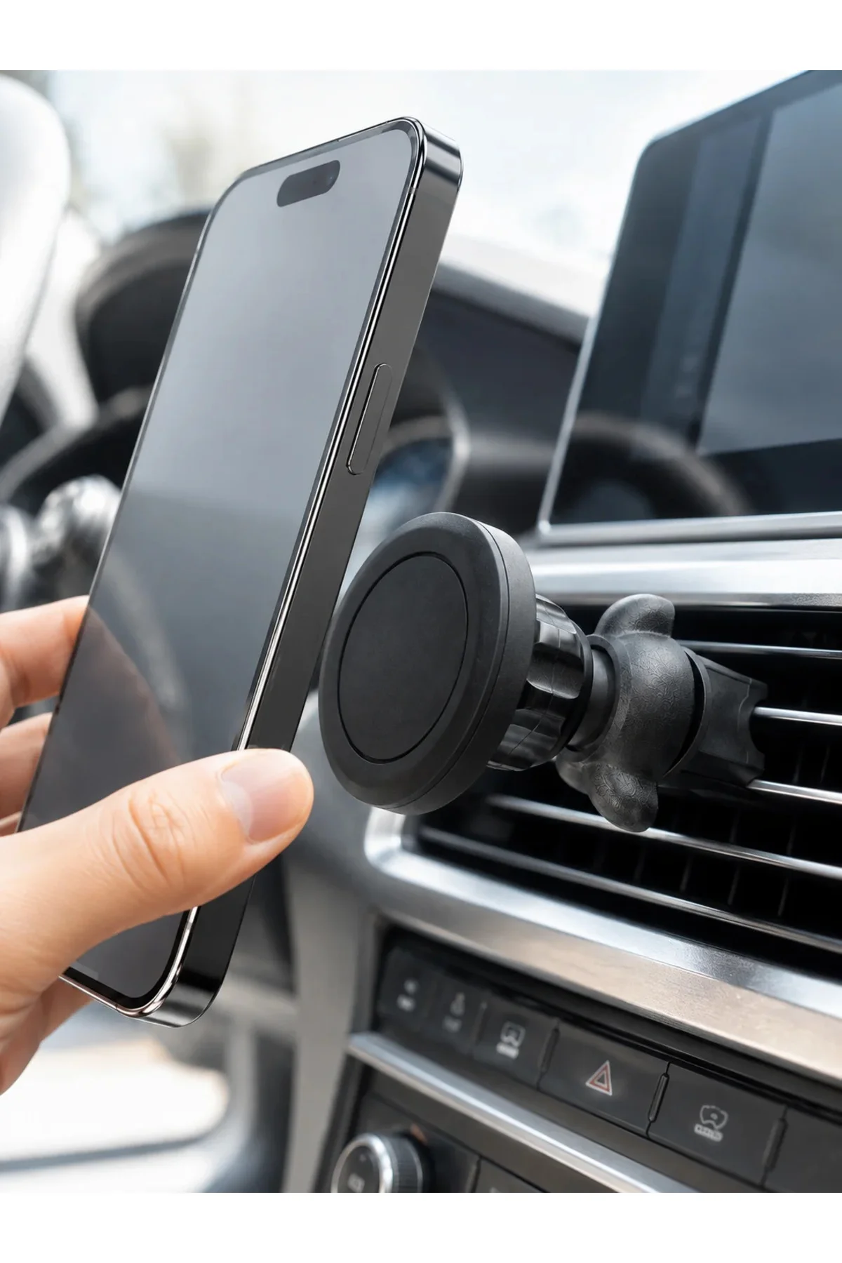 Araç Havalandırma Izgarası İçin Mıknatıslı Telefon Tutucu Stand - Görsel 2