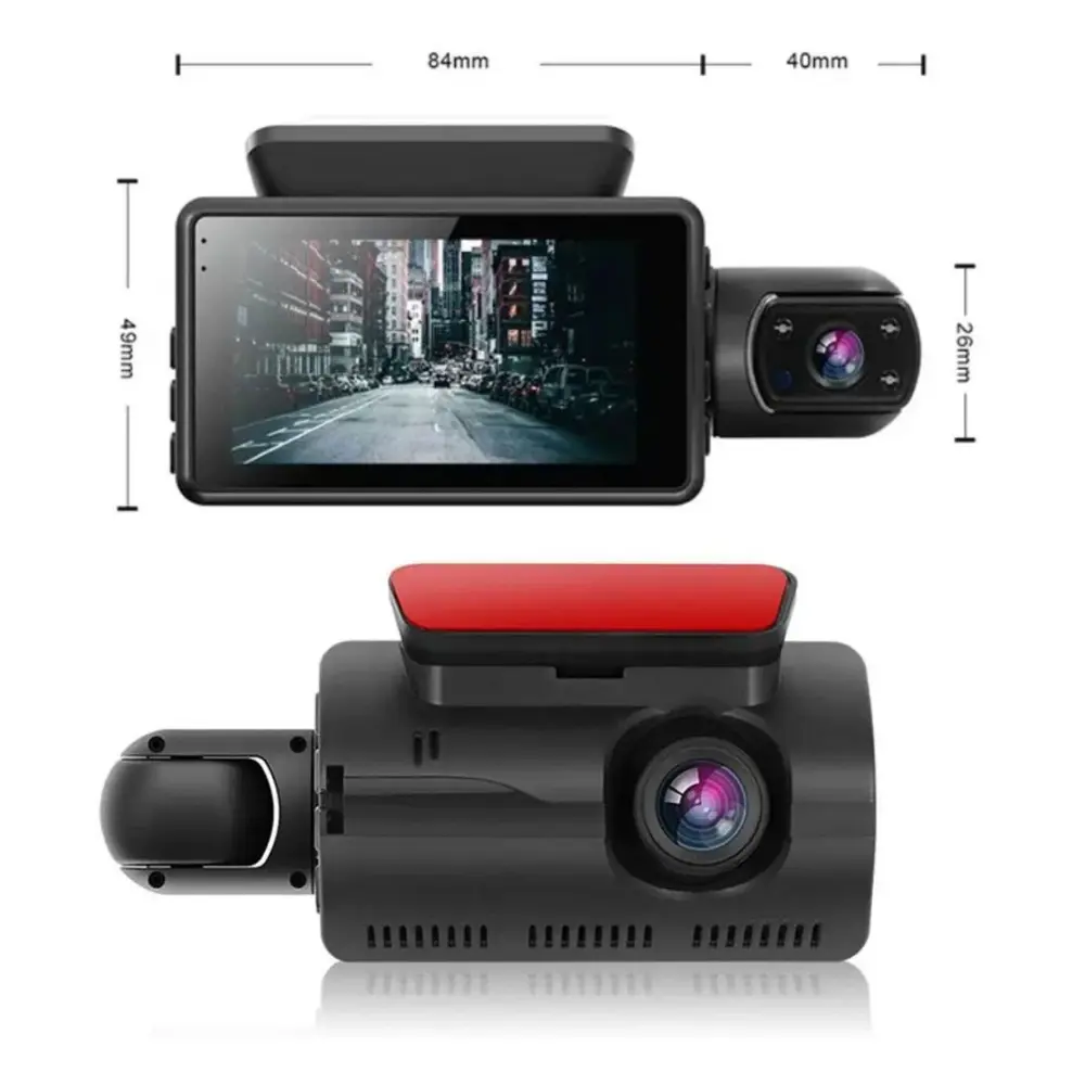 Araç İçi &amp;amp; Dışı Çift Lensli WiFi Kamera – 1080P HD,Gece G