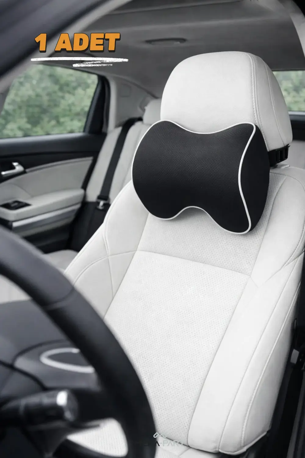 Araç İçi Boyun Destek Yastığı Yumuşak 1 Parça SİYAH 29x22x11
