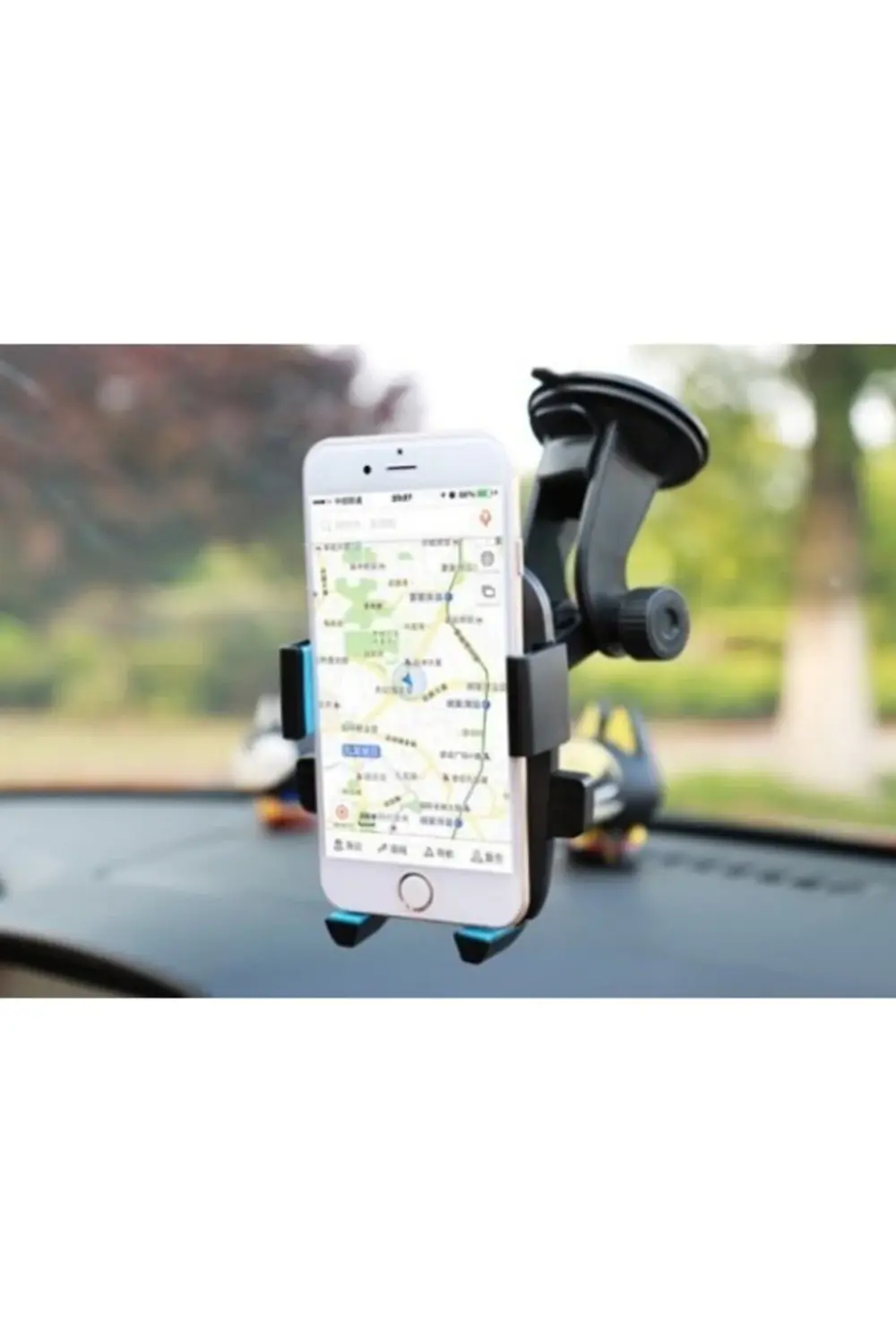 Araç İçi Cam ve Torpido Vantuzlu Telefon Tutucu