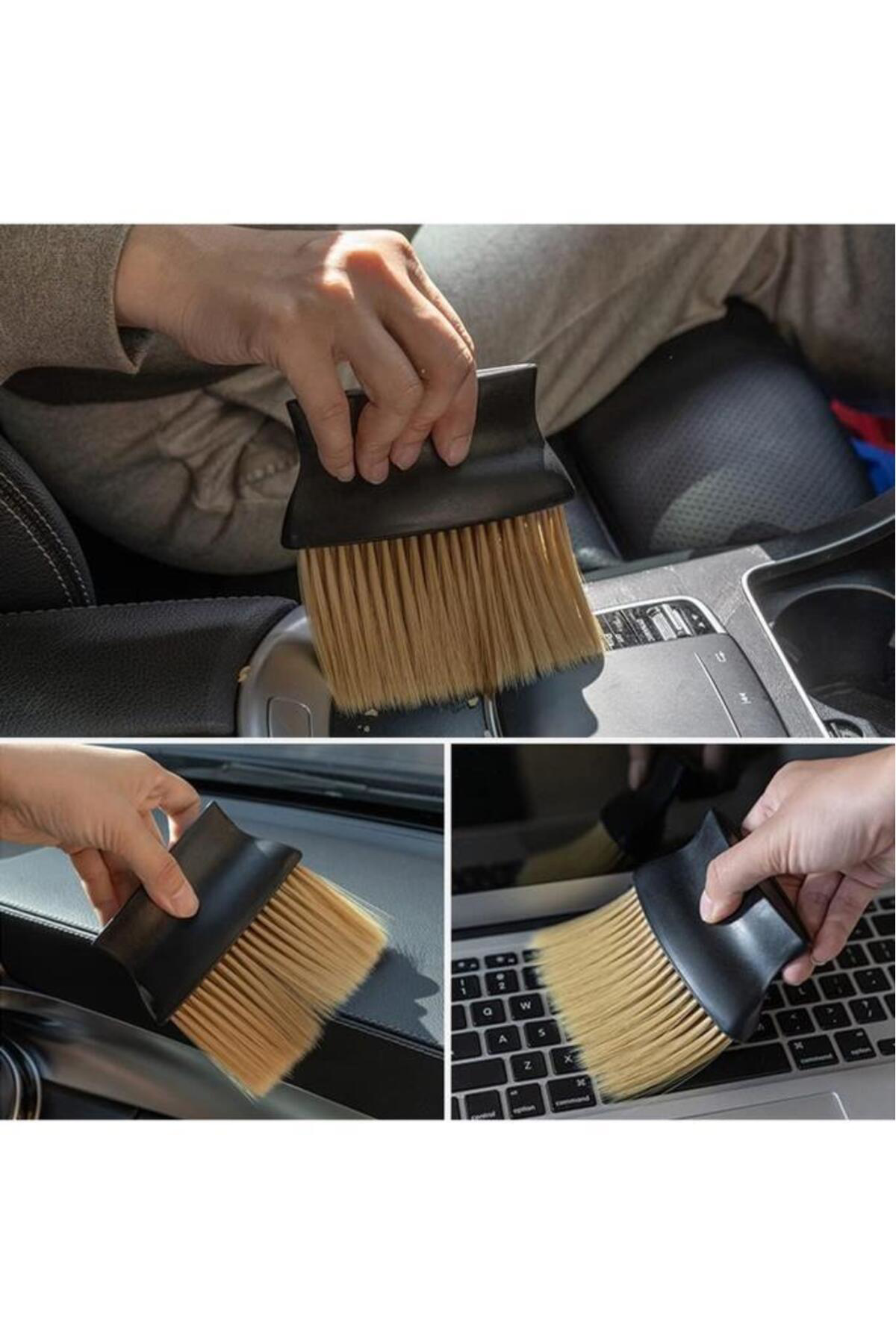 Araç İçi Çizmeyen Temizlik Fırçası Yumuşak Kıllı Oto Klima Panel 