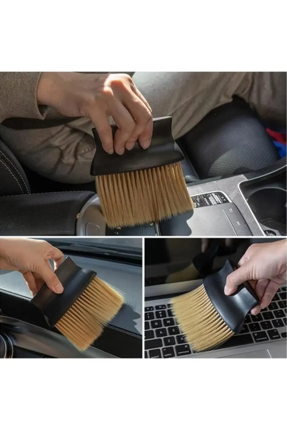 Araç İçi Çizmeyen Temizlik Fırçası Yumuşak Kıllı Oto Klima Panel