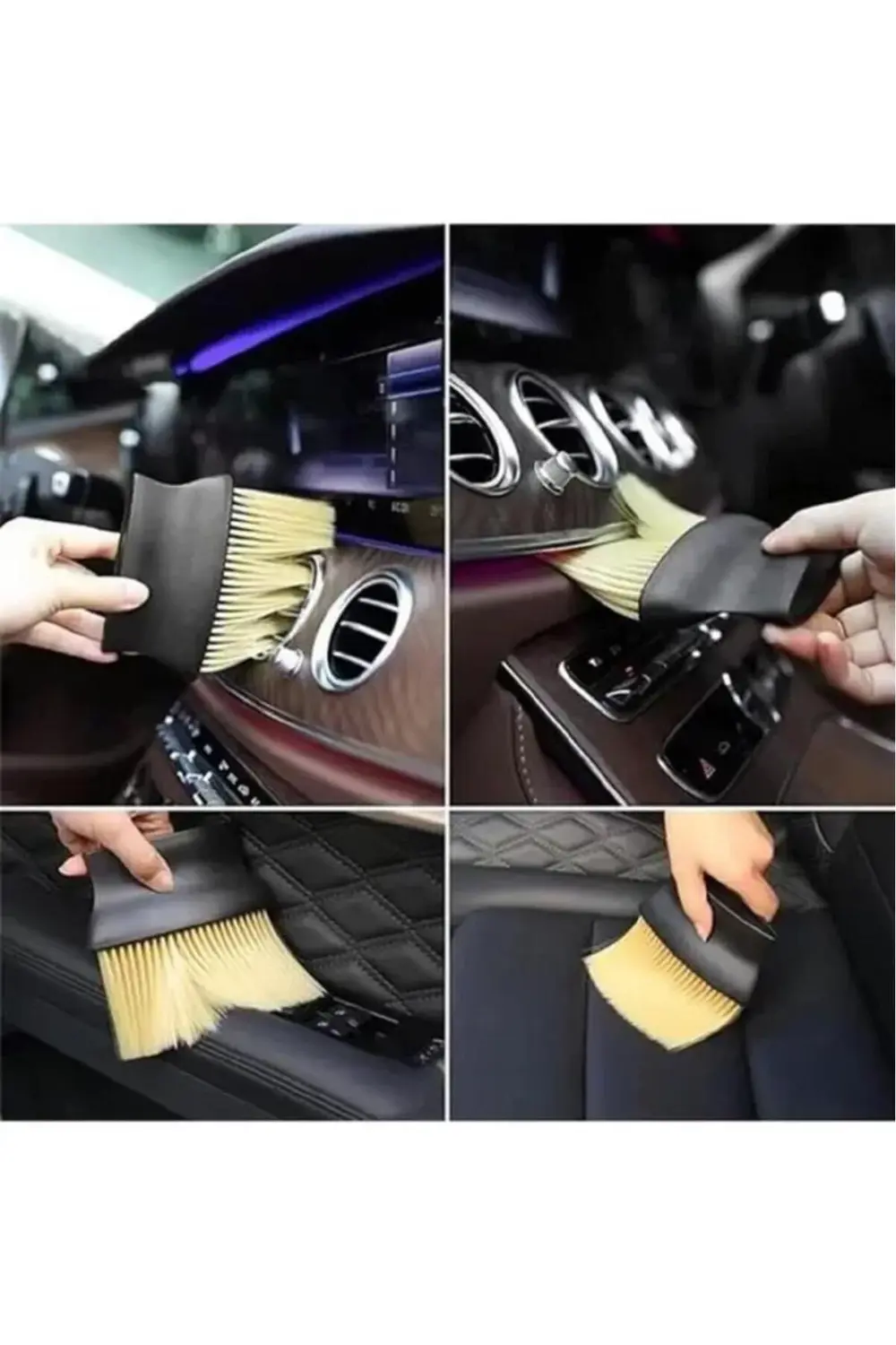 Araç İçi Çizmeyen Temizlik Fırçası Yumuşak Kıllı Oto Klima Panel