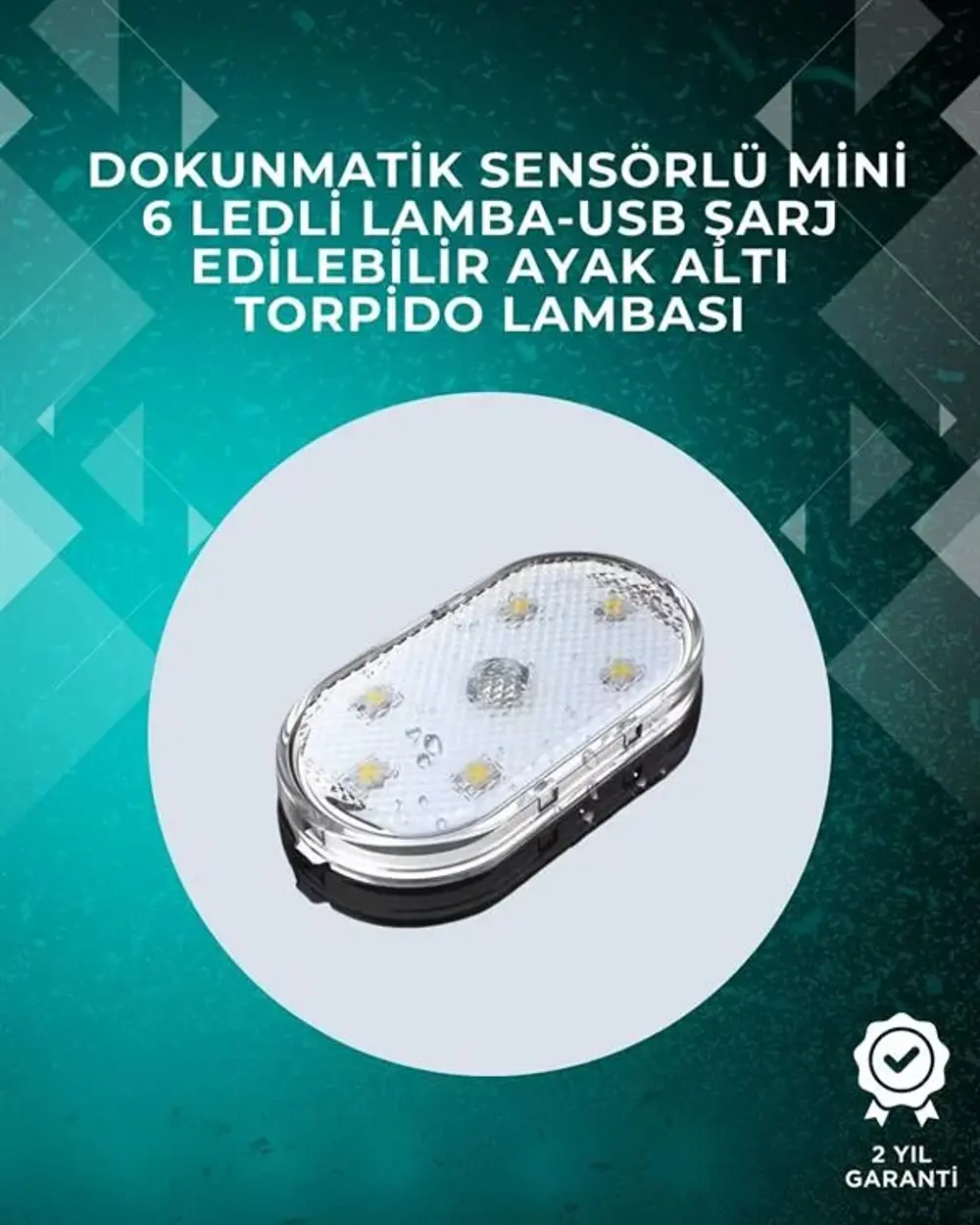 Araç İçi Dekorasyon İçin Manyetik ve Yapışkanlı LED Ambiyans Lamb