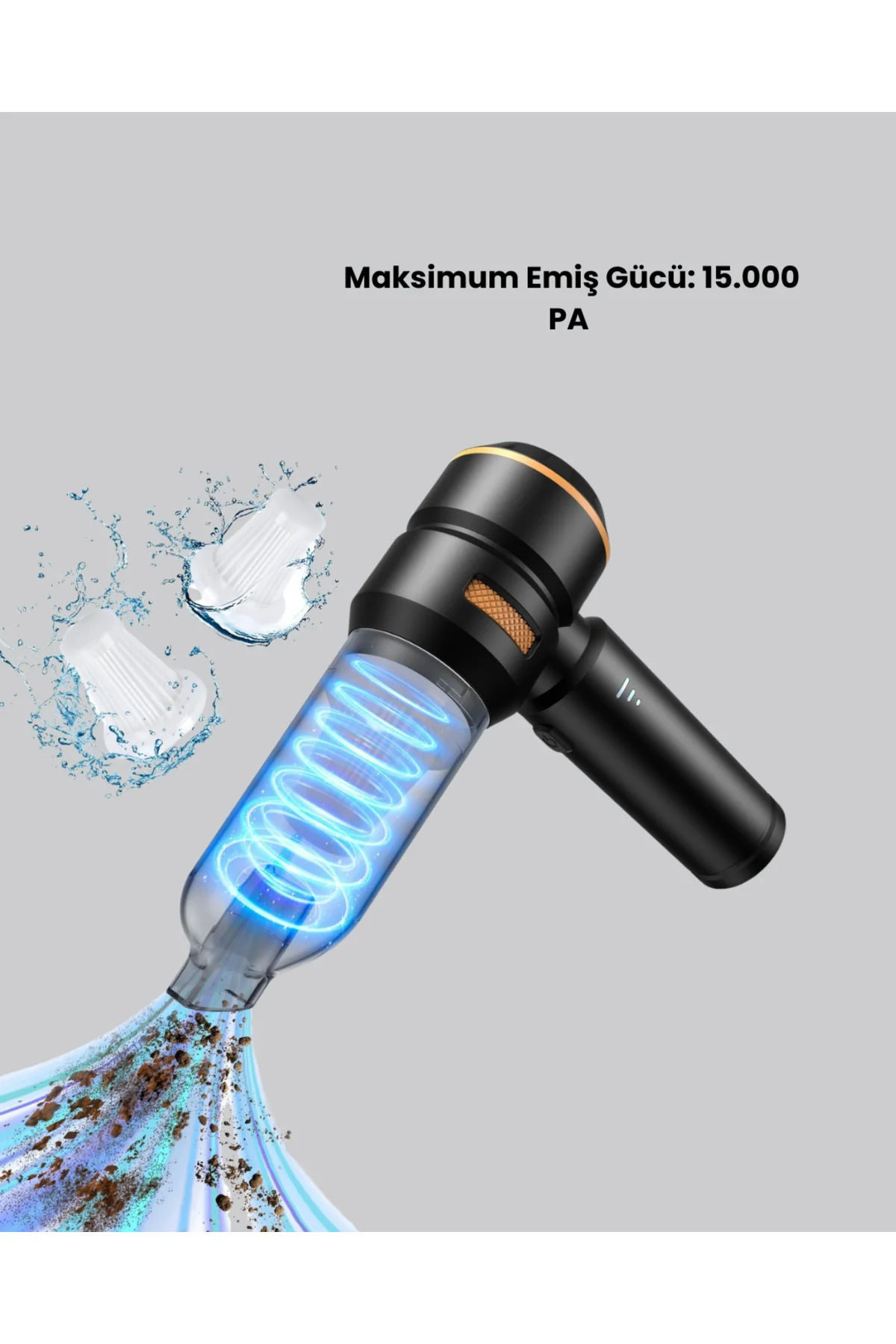 Araç İçi Derinlemesine Temizlik İçin Kompakt ve Ergonomik El Süpü