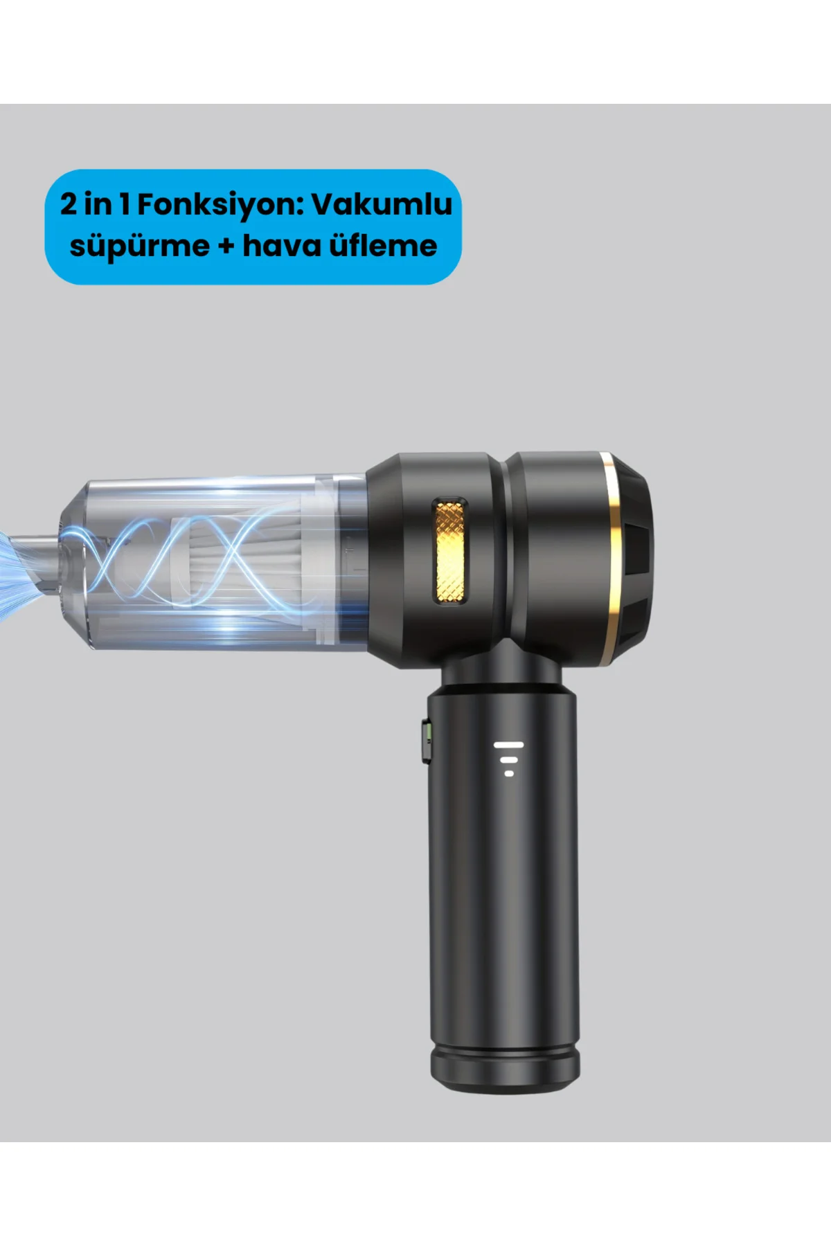 Araç İçi Derinlemesine Temizlik İçin Kompakt ve Ergonomik El Süpü