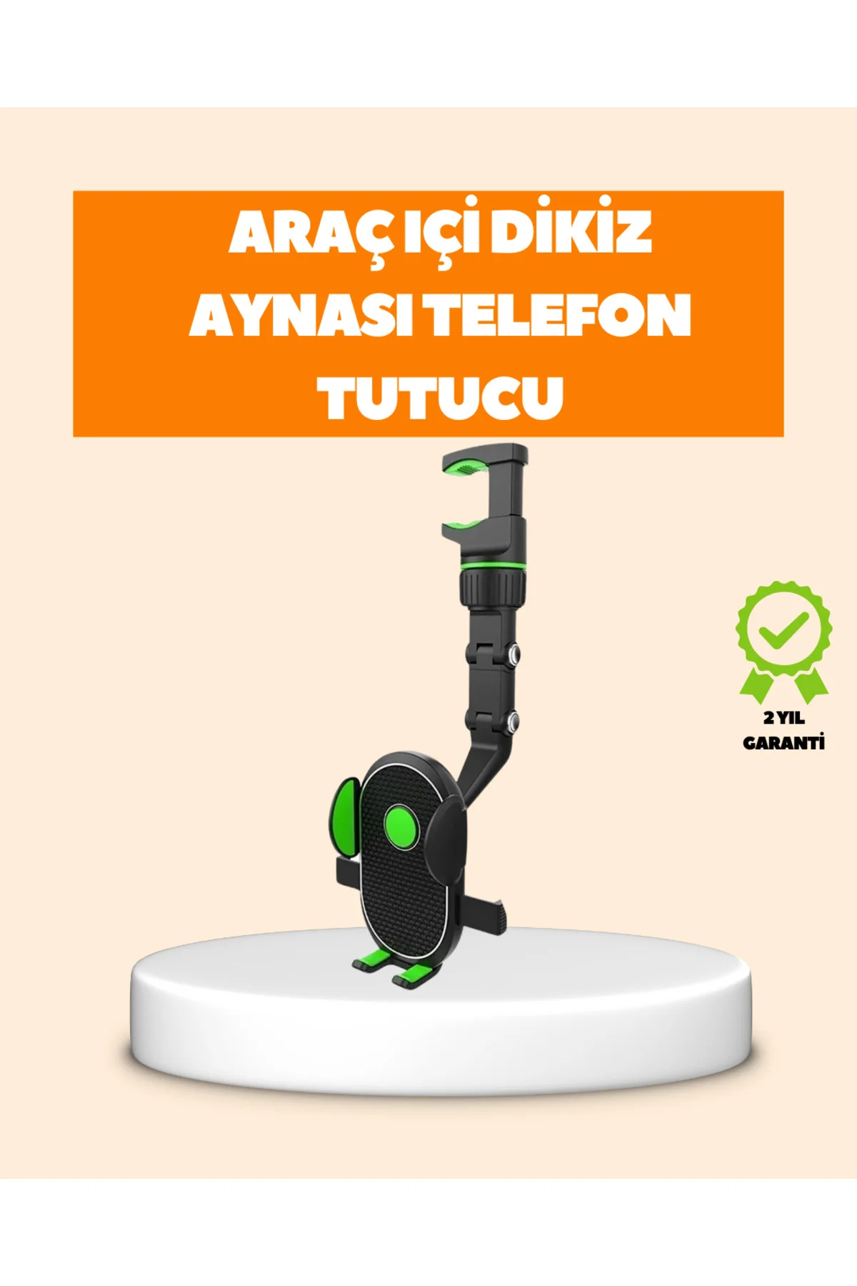 Araç İçi Dikiz Aynası Telefon Tutucu Katlanabilir ve Çok Fonksiyonlu