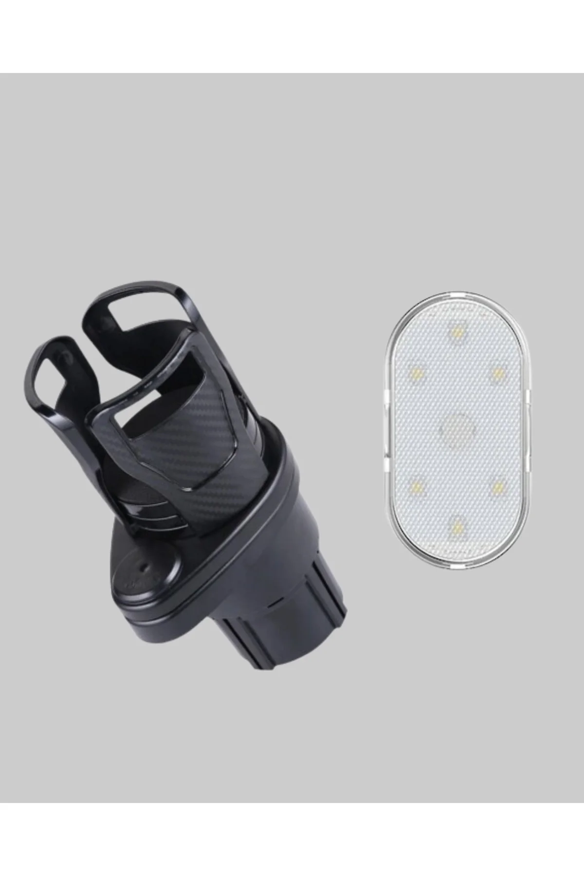 Araç İçi Düzen ve Ambiyans Seti Çift Bardak Tutucu + LED Işık Araç İçi Düzen ve Ambiyans Seti Çift Bardak Tutucu + LED Işık