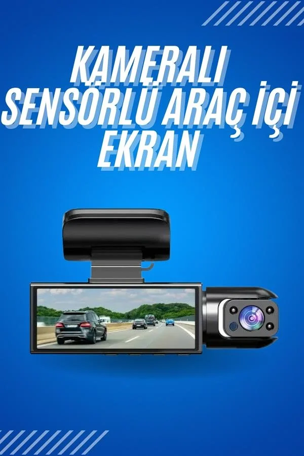 Araç İçi Full Hd Kamera Ön ve Arka Kameralı Ekranlı Araç Kamerası Fiyatı, Yorumları ve Özellikleri