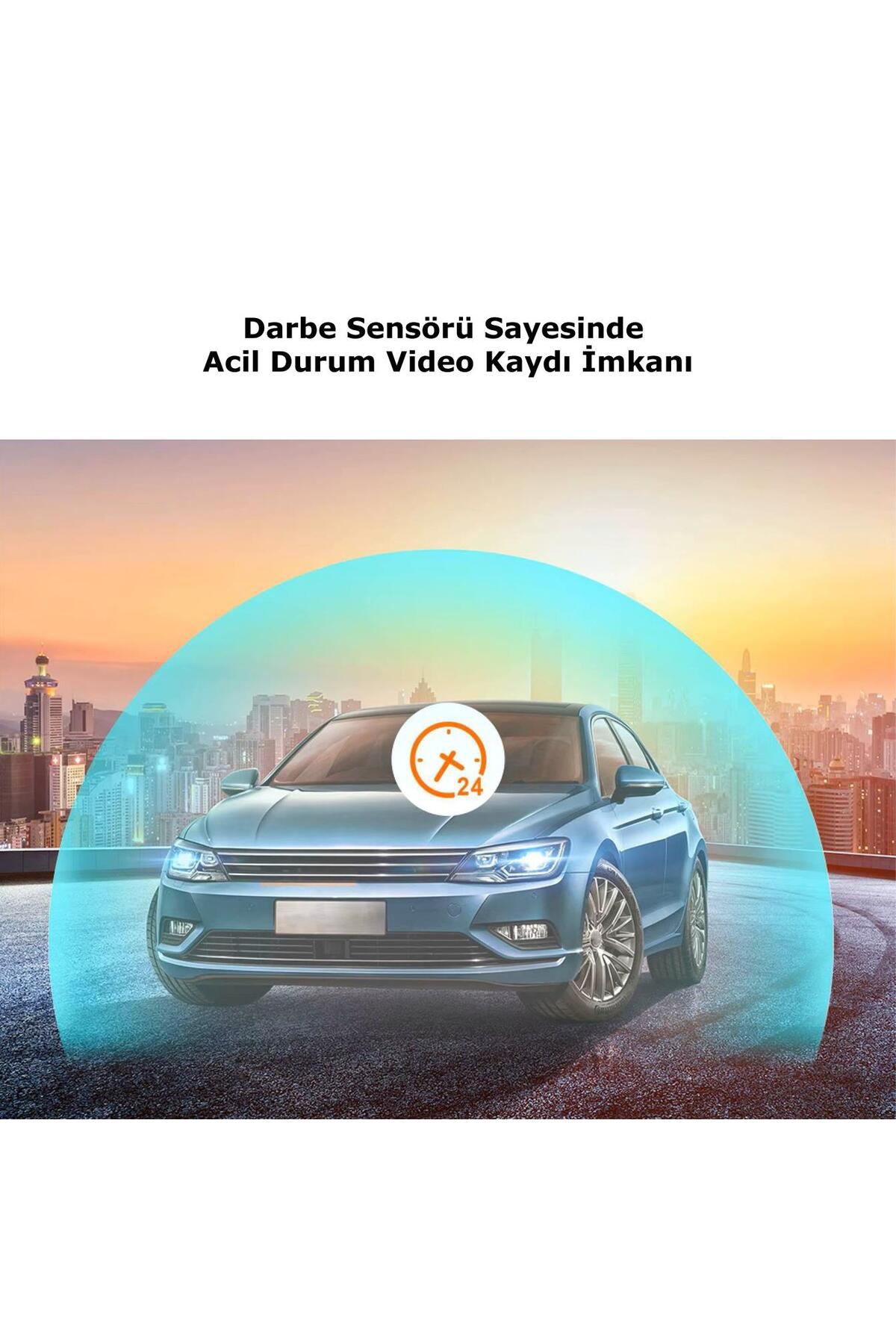 Araç İçi FullHD 3 Kameralı Y15 170° Derece Yol Takip, İç Mekan ve