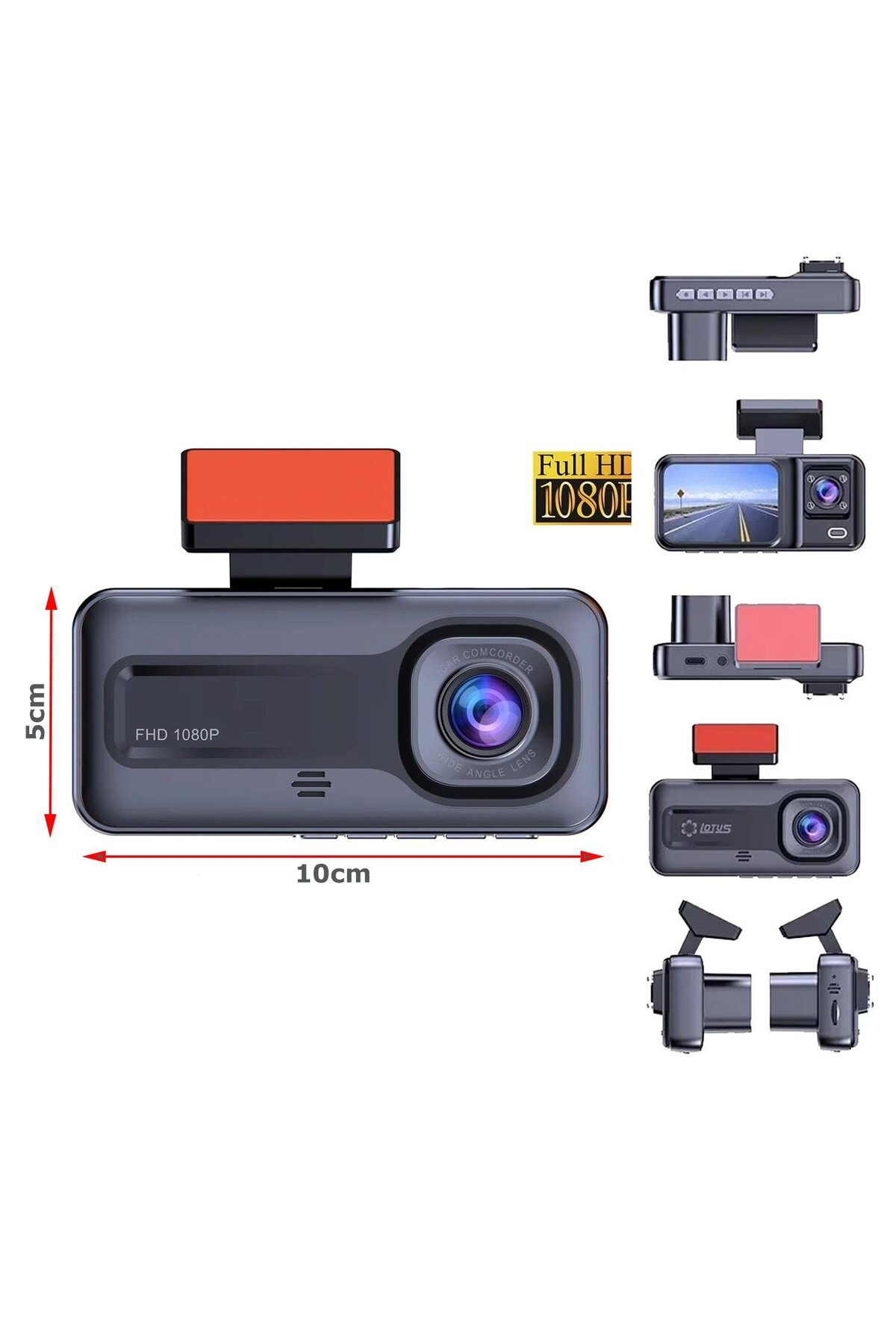 Araç İçi FullHD 3 Kameralı A98 170° Derece Açılı Yol Takip, İç Me Araç İçi FullHD 3 Kameralı A98 170° Derece Açılı Yol Takip, İç Me