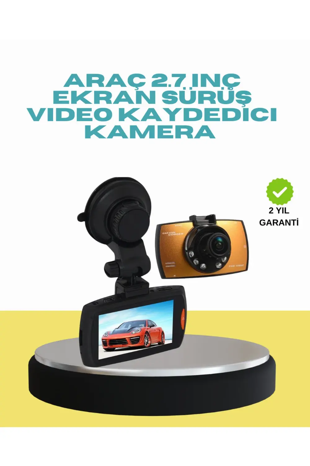 Araç İçi Güvenlik Kamerası Hareket Algılamalı HD DVR