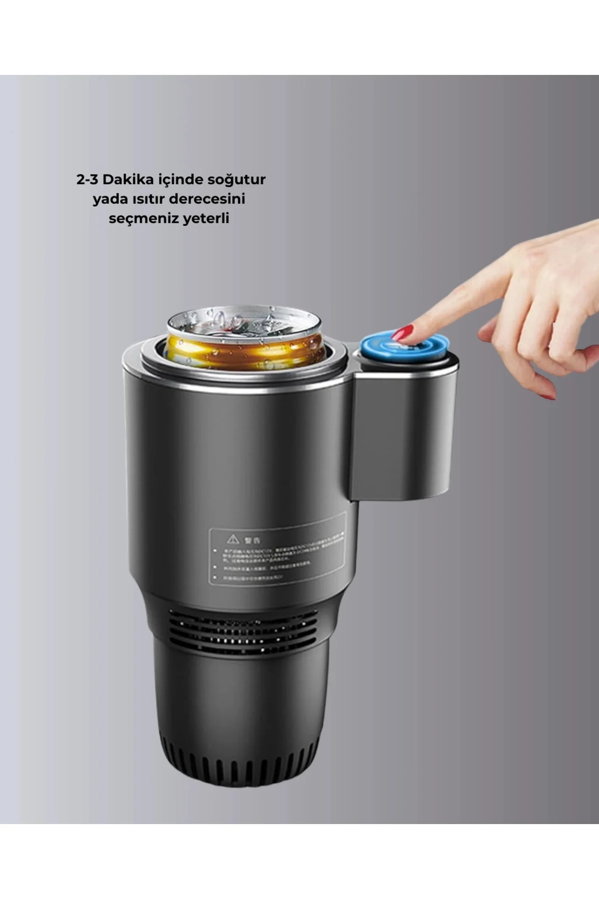 Araç İçi Isıtıcı Soğutucu Bardaklık 60°C Isıtma -4°C Soğutma