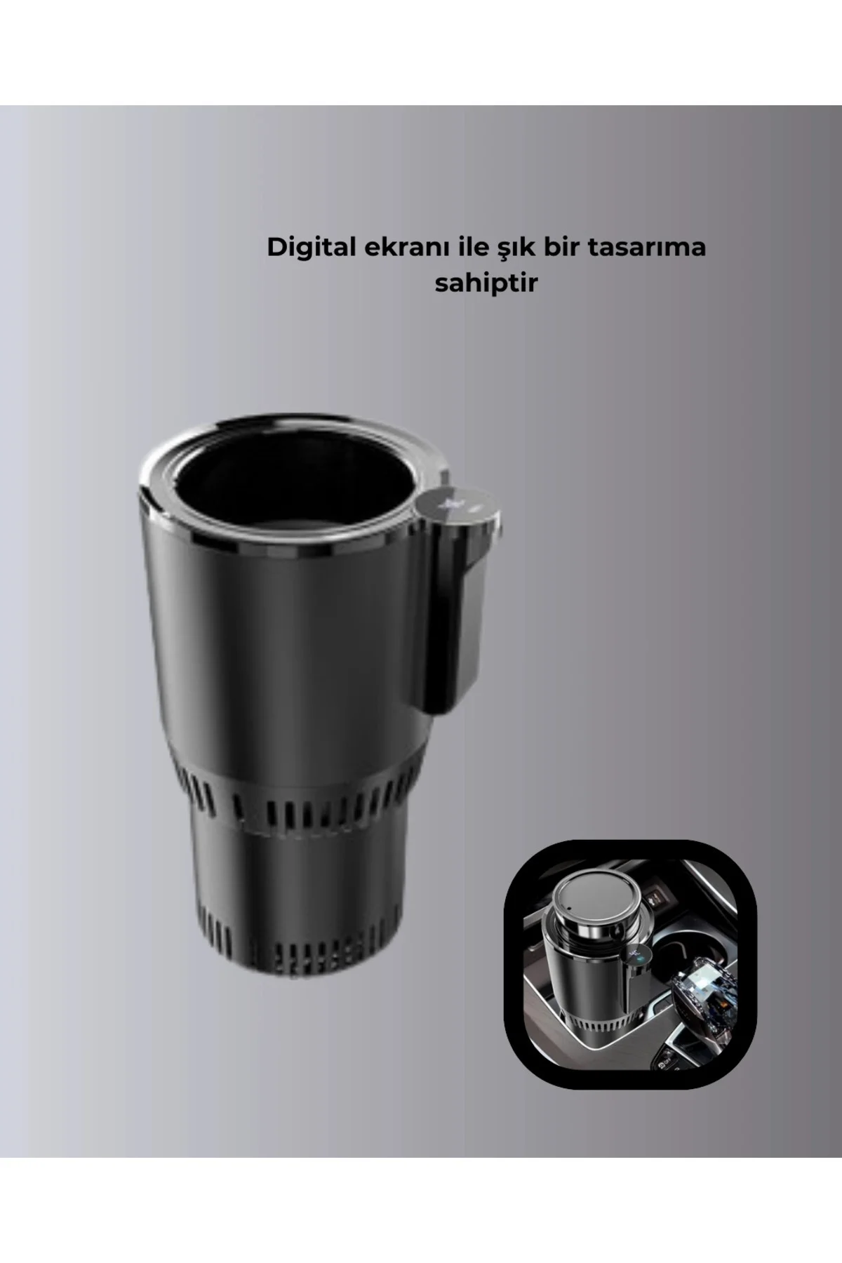 Araç İçi Isıtıcı Soğutucu Bardaklık 60°C Isıtma -4°C Soğutma