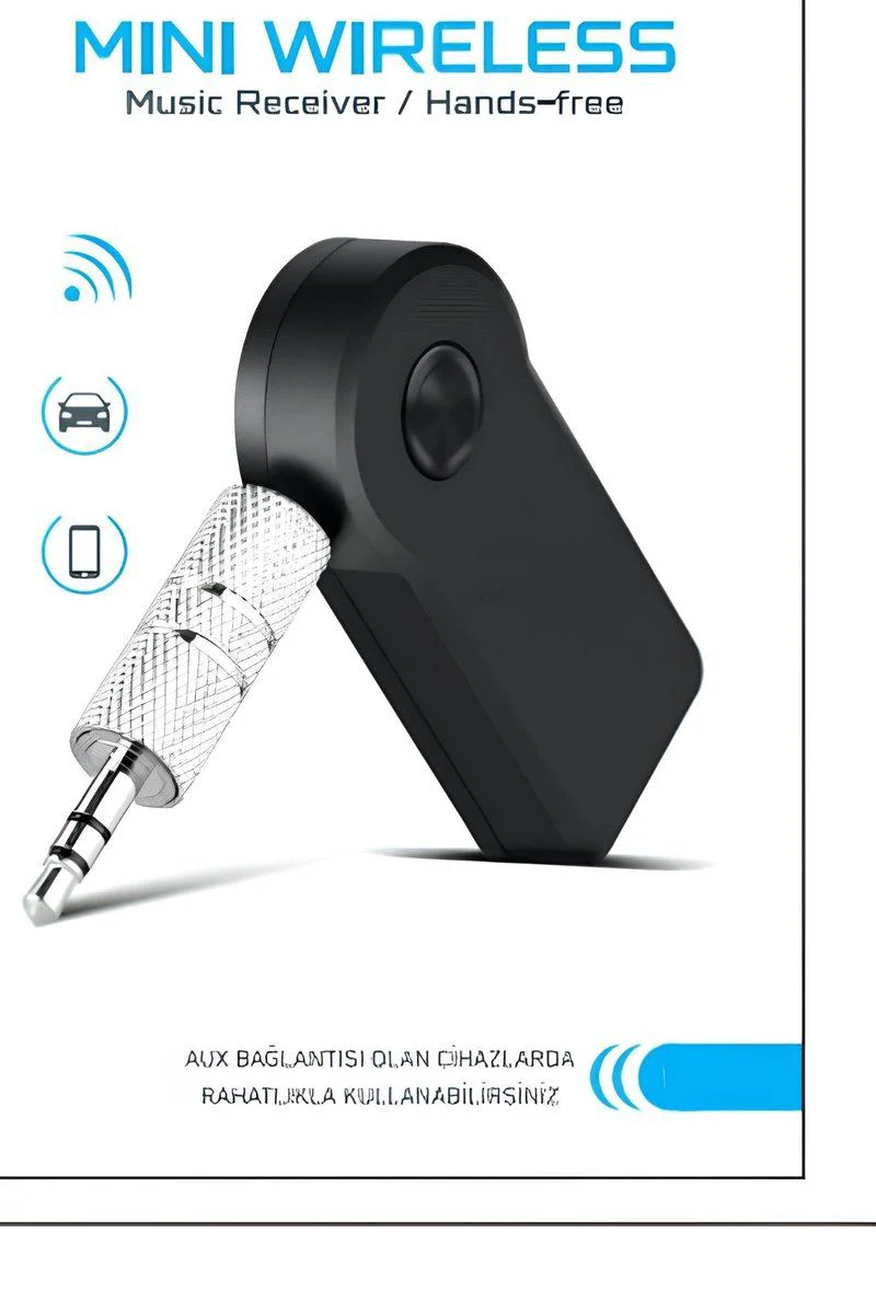 Araç İçi Kablosuz Müzik Aktarma ve Telefon Görüşme Aparatı AUX Mini Wireless - Bluetooth AUX Adaptör Fiyatı, Yorumları ve Özellikleri