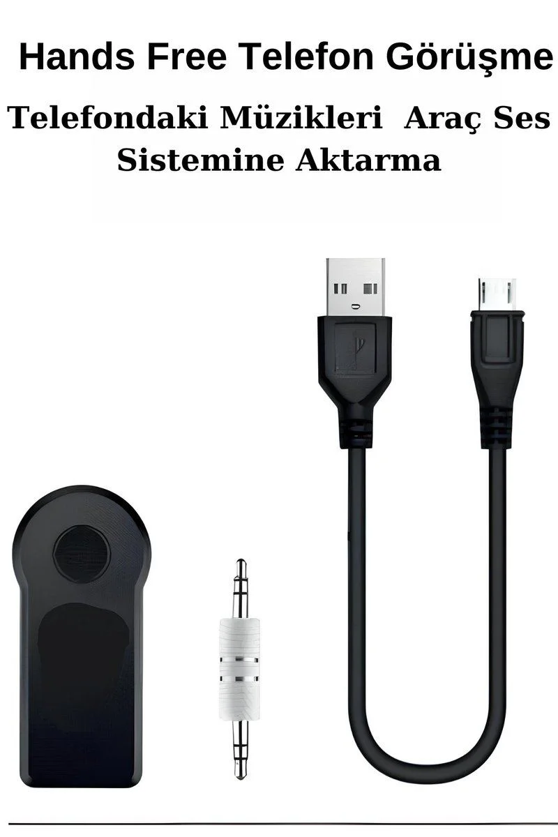 Araç İçi Kablosuz Müzik Aktarma ve Telefon Görüşme Aparatı AUX Mini Wireless - Bluetooth AUX Adaptör Fiyatı, Yorumları ve Özellikleri