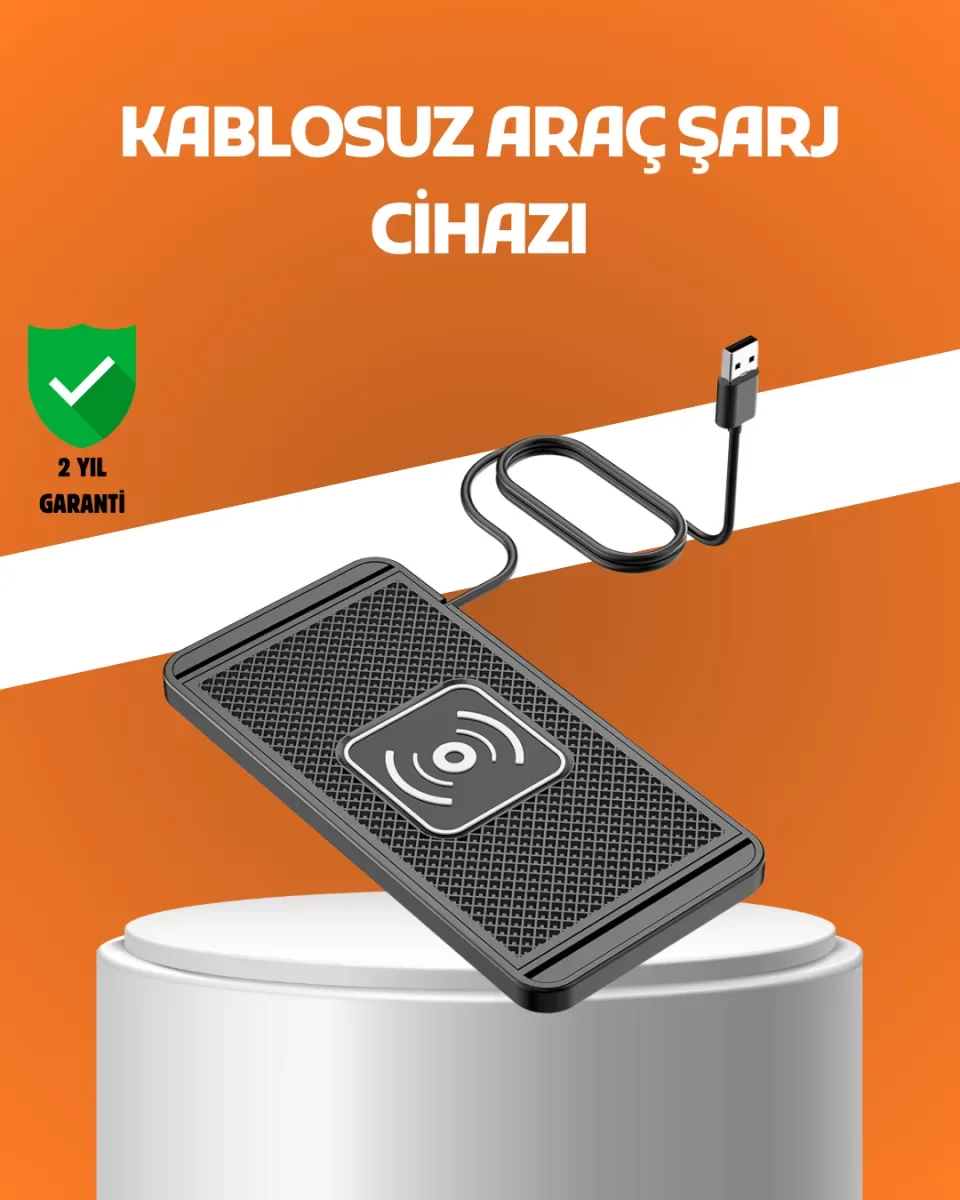 Araç İçi Kablosuz Şarj Pedi – Manyetik Güçlü Tutuş, Hızlı Şarj Öz