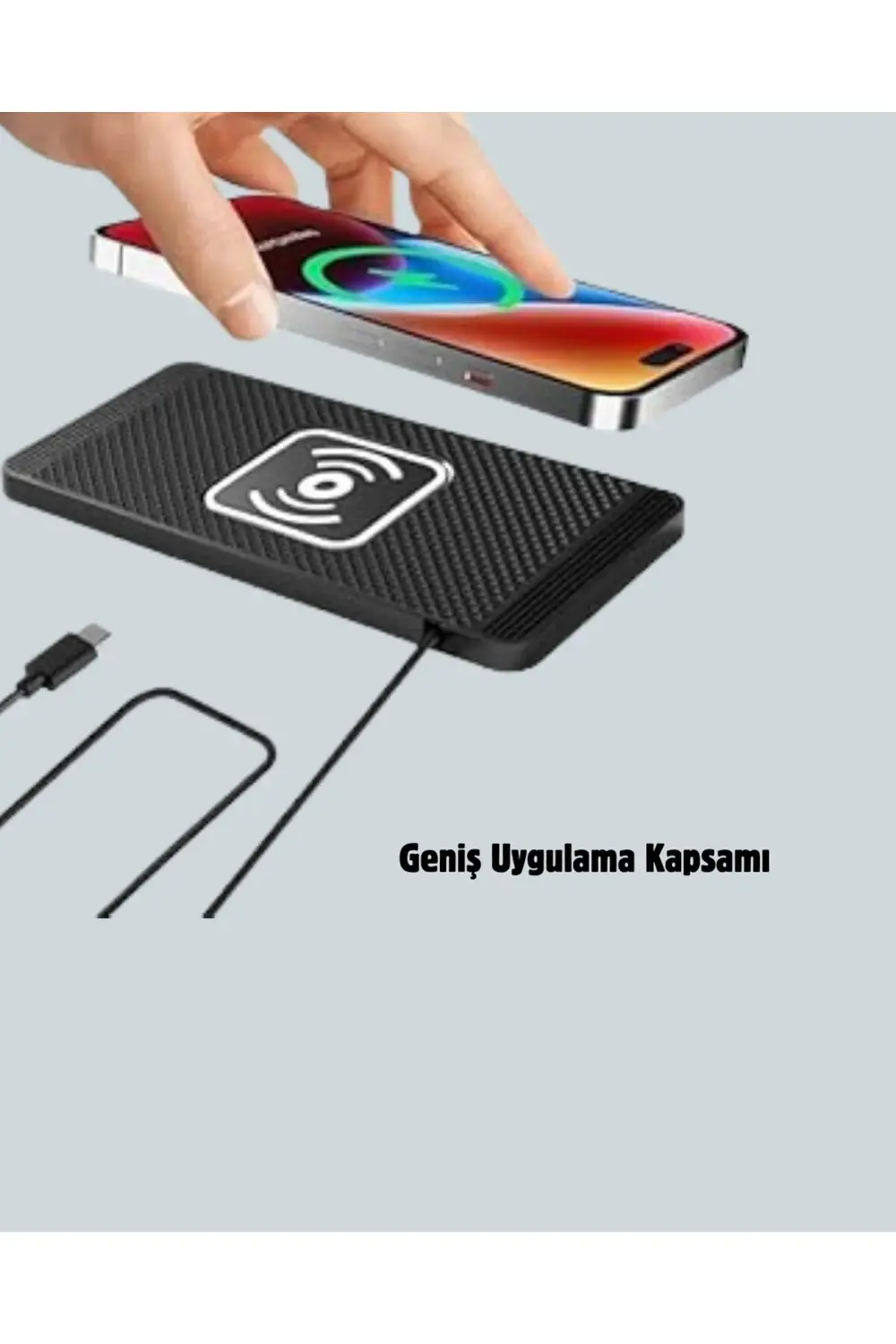 Araç İçi Kablosuz Şarj Pedi – Manyetik Güçlü Tutuş, Hızlı Şarj Öz