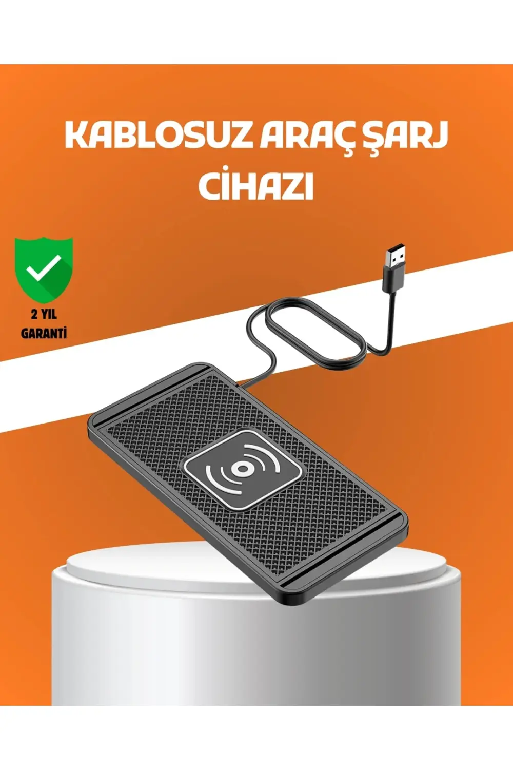 Araç İçi Kablosuz Şarj Pedi – Manyetik Güçlü Tutuş, Hızlı Şarj Öz