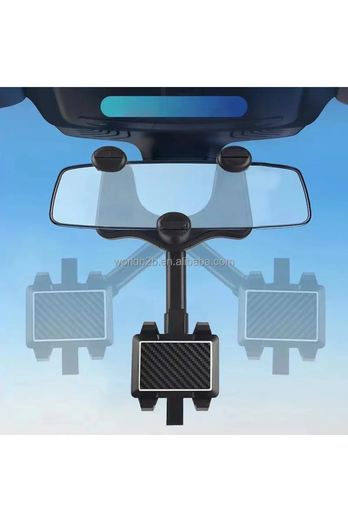 Araç içi kaliteli Dikiz aynası Telefon Tutucu Pratik Uzanabilen Ayarlanabilir 360°Derece Dönebilen Car Holder Araç içi kaliteli Dikiz aynası Telefon Tutucu Pratik Uzanabilen Ayarlanabilir 360°Derece Dönebilen Car Holder