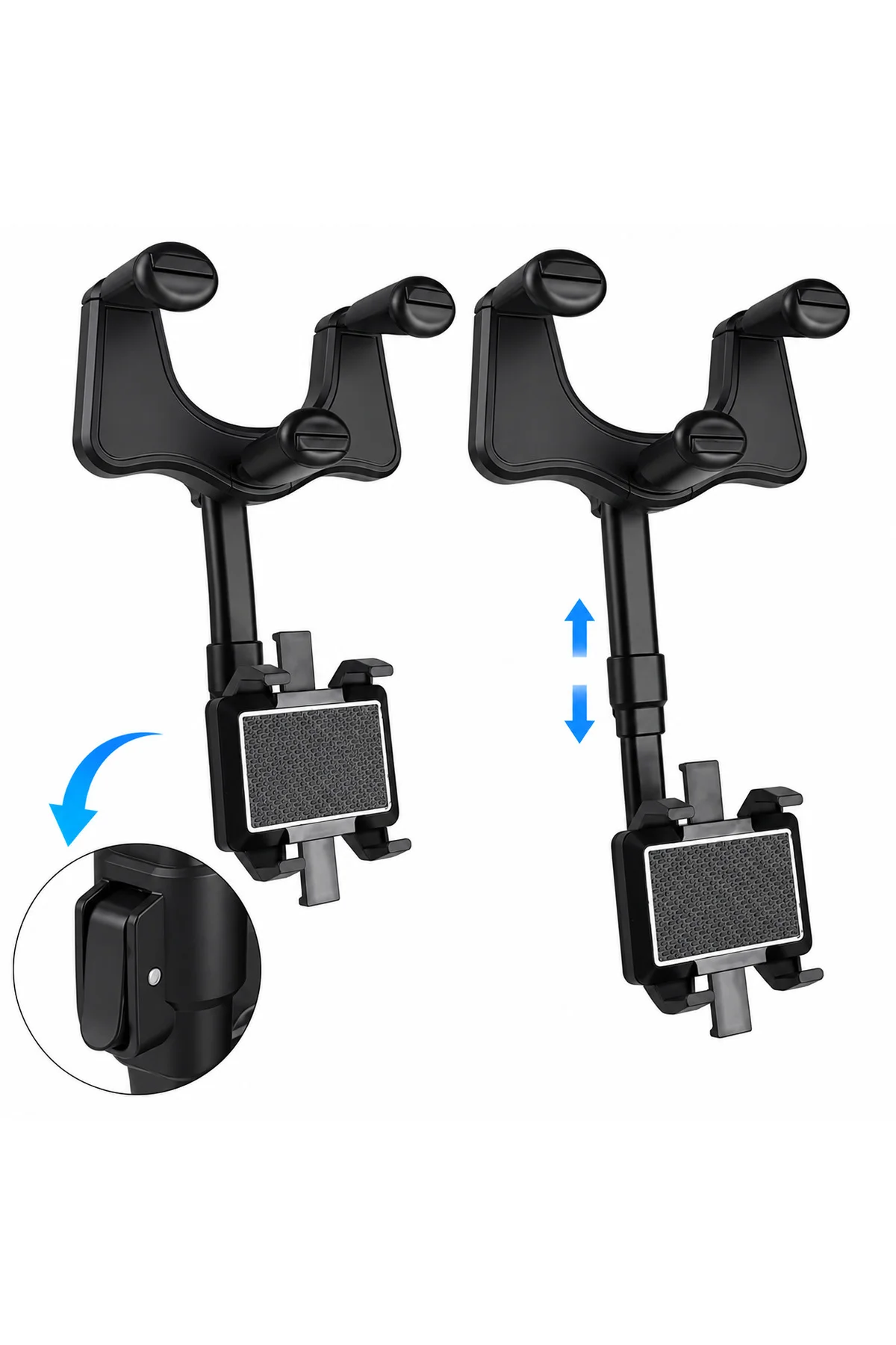 Araç içi kaliteli Dikiz aynası Telefon Tutucu Pratik Uzanabilen Ayarlanabilir 360°Derece Dönebilen Car Holder Araç içi kaliteli Dikiz aynası Telefon Tutucu Pratik Uzanabilen Ayarlanabilir 360°Derece Dönebilen Car Holder