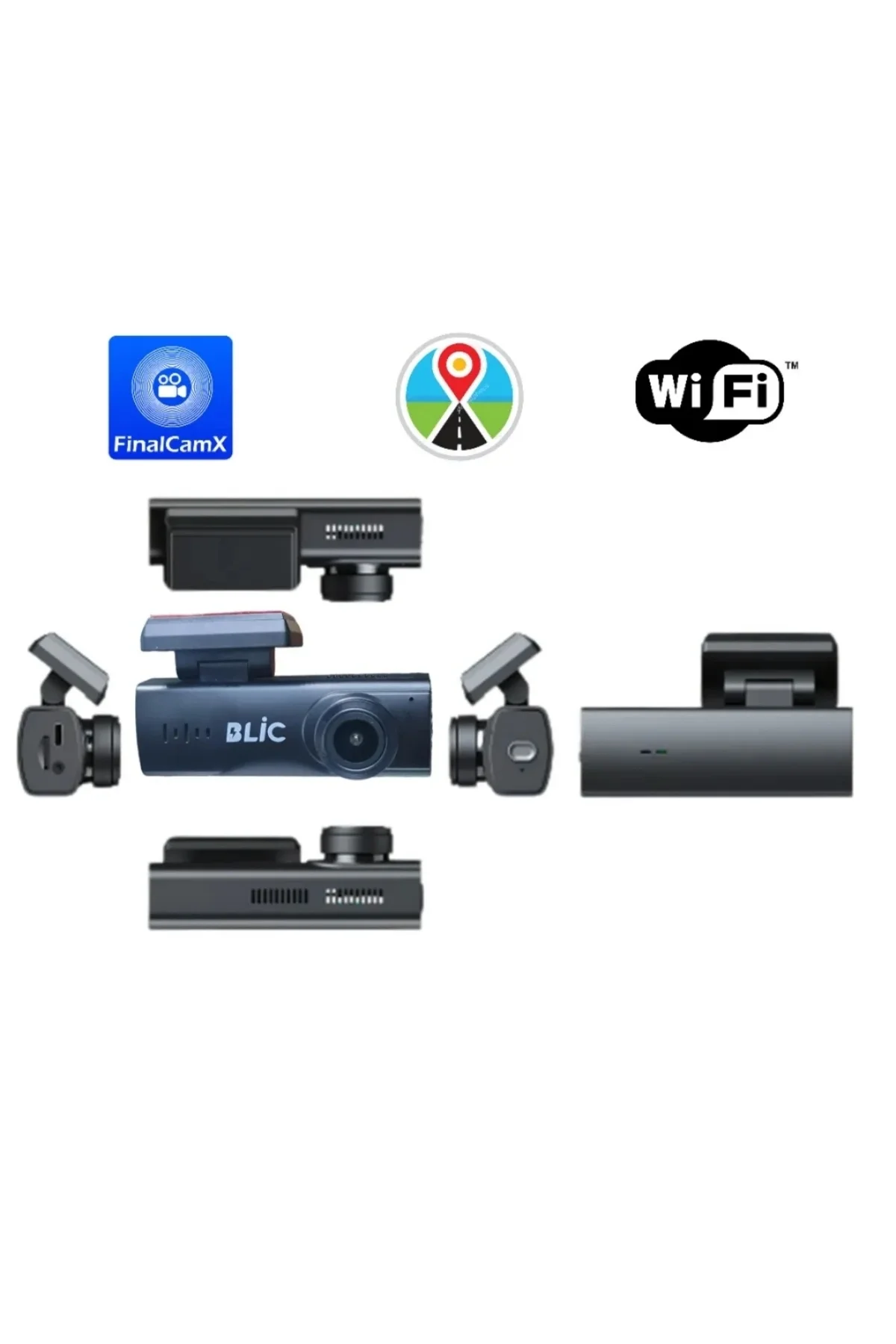 Araç içi kamera 1080P çözünürlük wifi gece görüş çarpışma algılama park monitörü