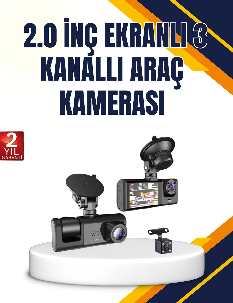 Araç İçi Kamera Seti 170 Geniş Açı, Hareket Algılama Ve Park Koruma