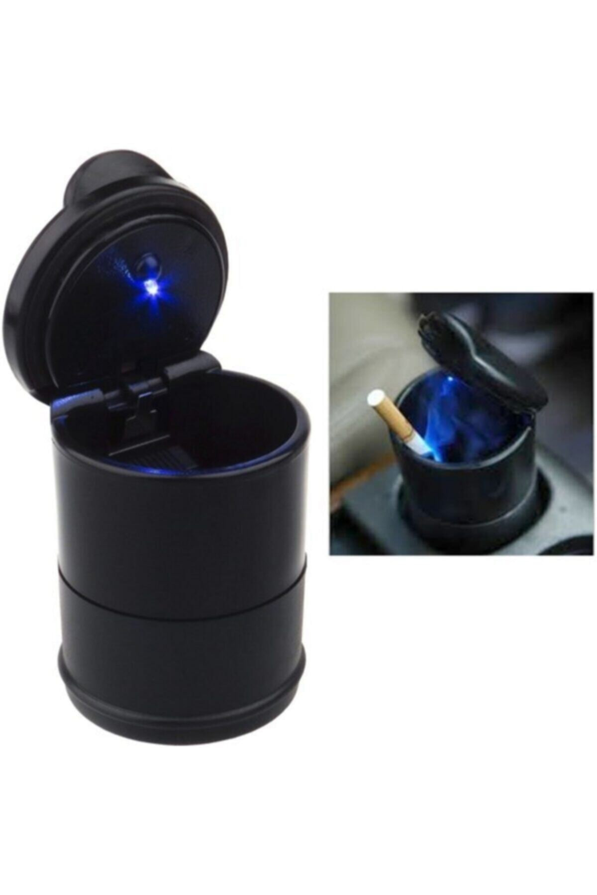 Araç Içi Küllük Led Işıklı Kapaklı Araba Küllüğü