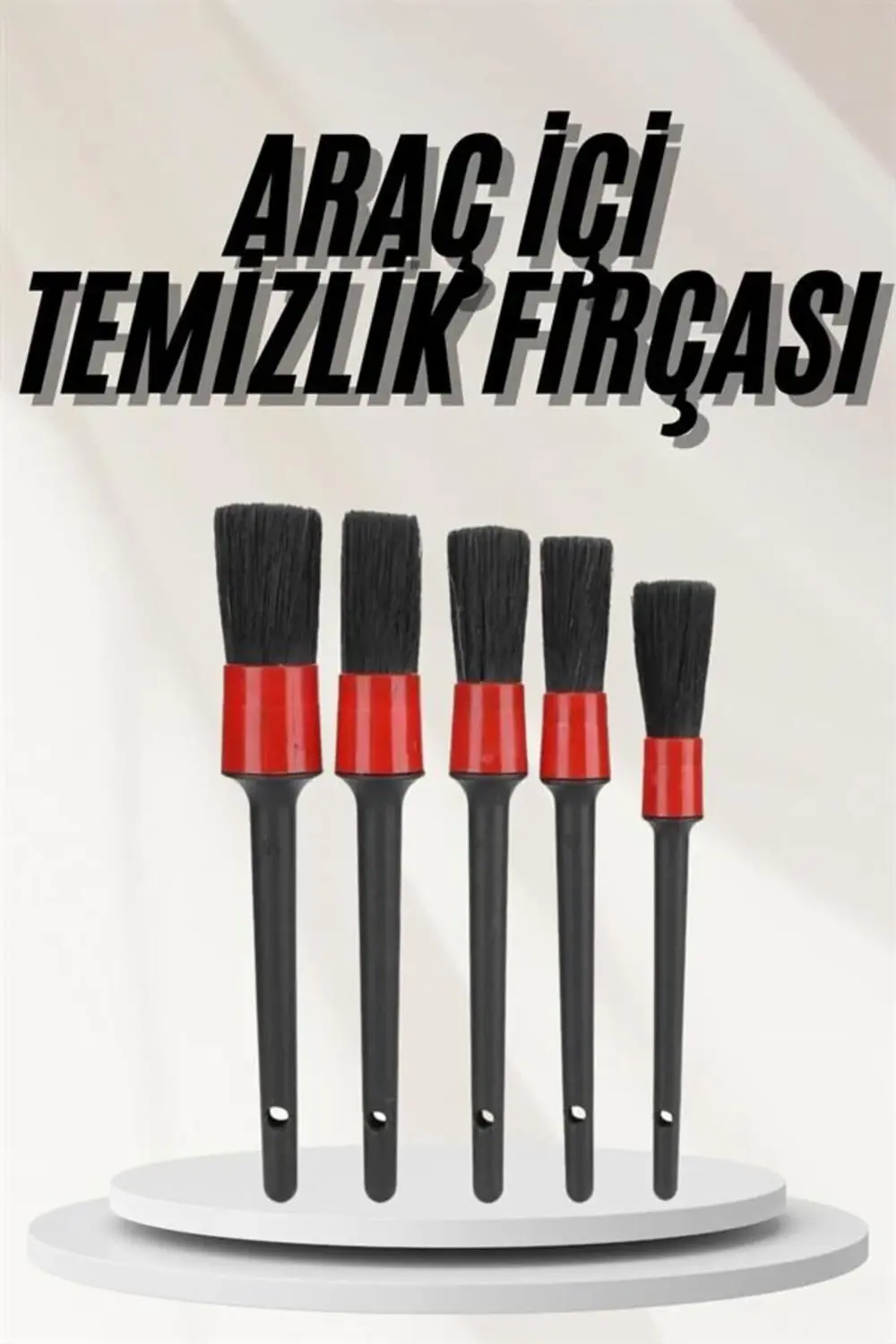 Araç İçi Led Aksesuar 5 Farklı Detaylı Araba Temizlik Fırçası Oto