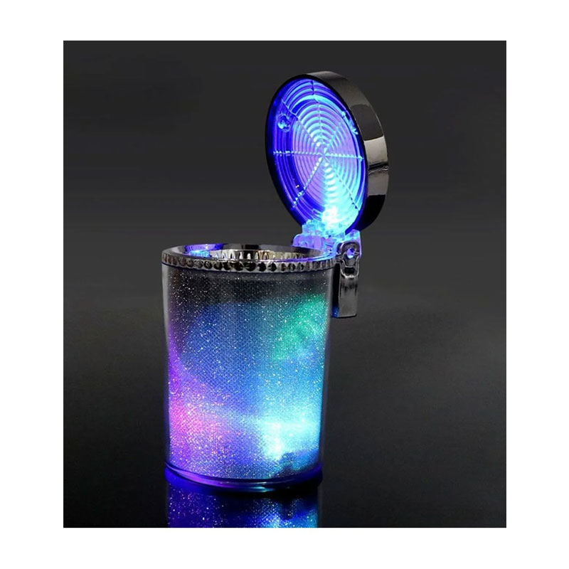 Araç İçi Led Animasyon Işıklı Krom Küllük Araç İçi Led Animasyon Işıklı Krom Küllük