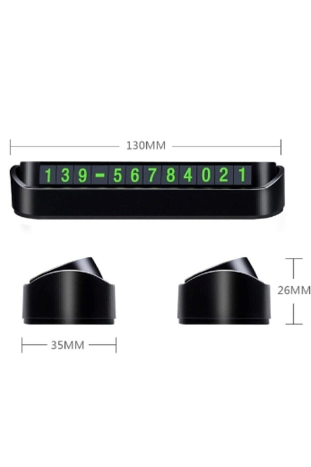 Araç Içi Lüx Fosforlu Kapanabilen Park Telefon Numaratörü Efn Sto