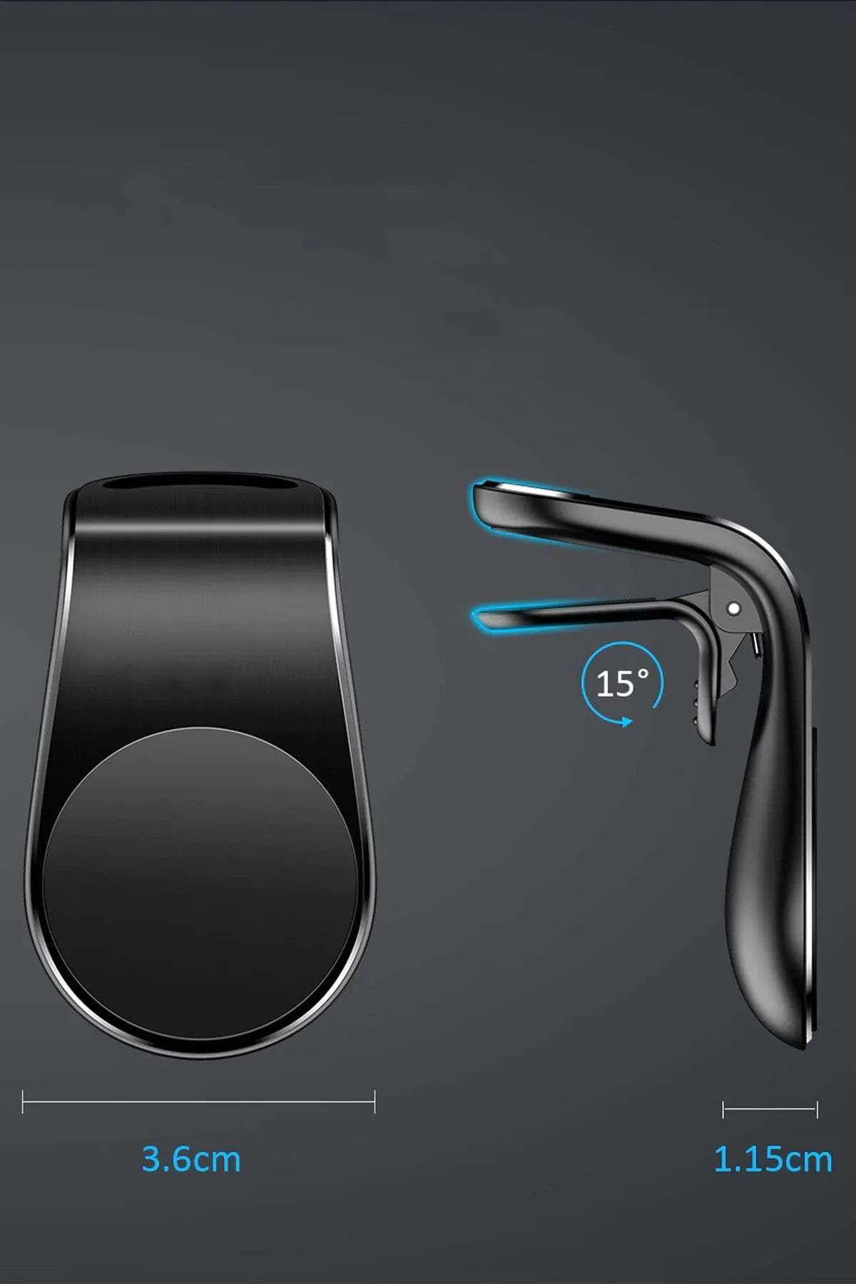 Jet Garaj Araç İçi Manyetik Mıknatıslı Telefon Tutucu Oto Klima Araba Tutac