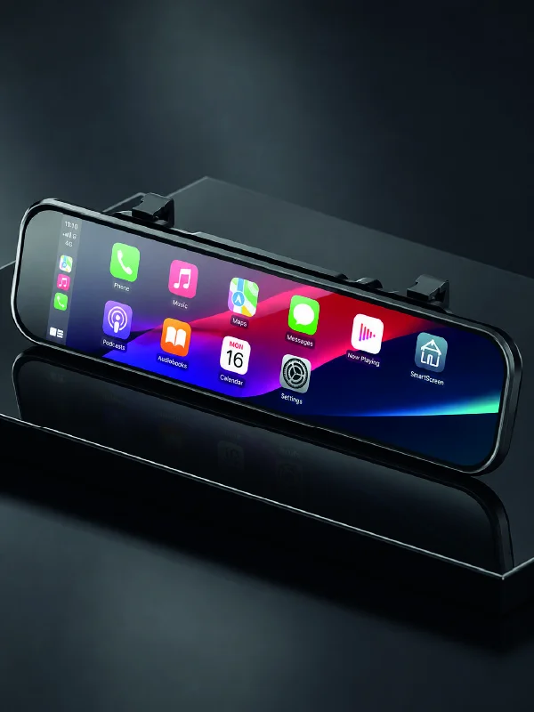 Araç İçi Multimedya Ekranı Çift Kameralı Ayna Carplay