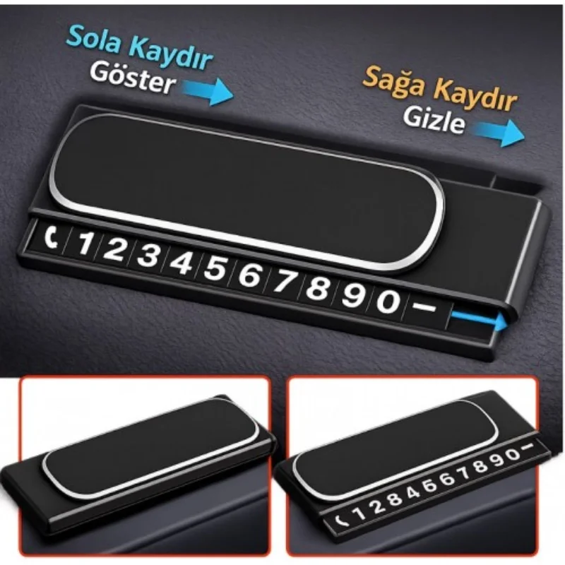 Araç İçi Numaratör - Kayar Kapaklı - Fosforlu Torpido Üstü