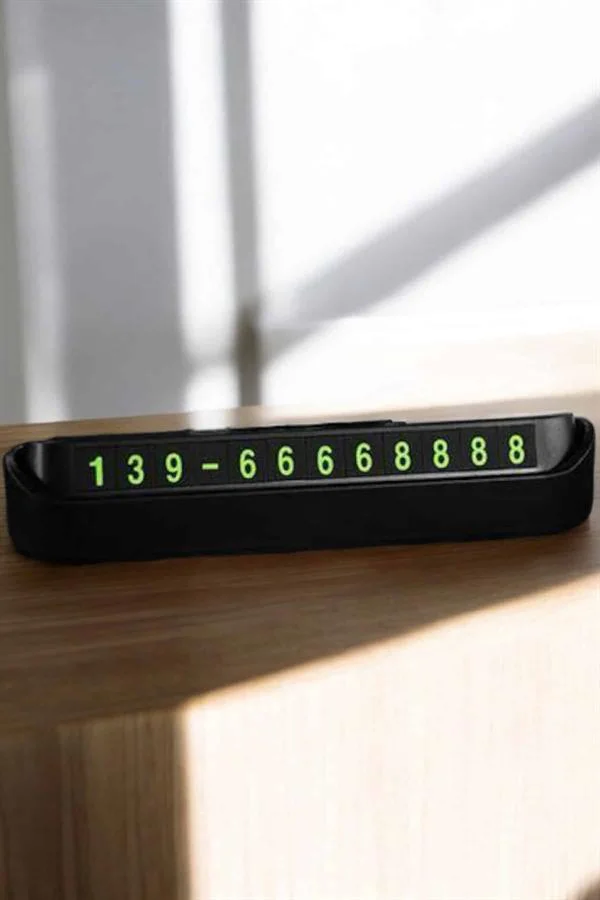 Araç İçi Numaratör Numaralık Torpido Üstü Açılır Kapanır Telefon 
