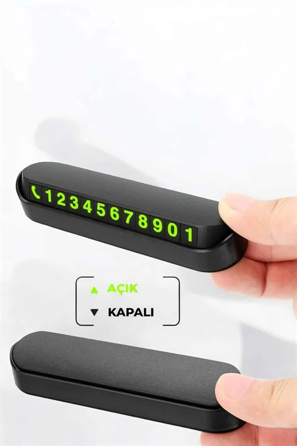Araç İçi Numaratör Numaralık Torpido Üstü Açılır Kapanır Telefon 