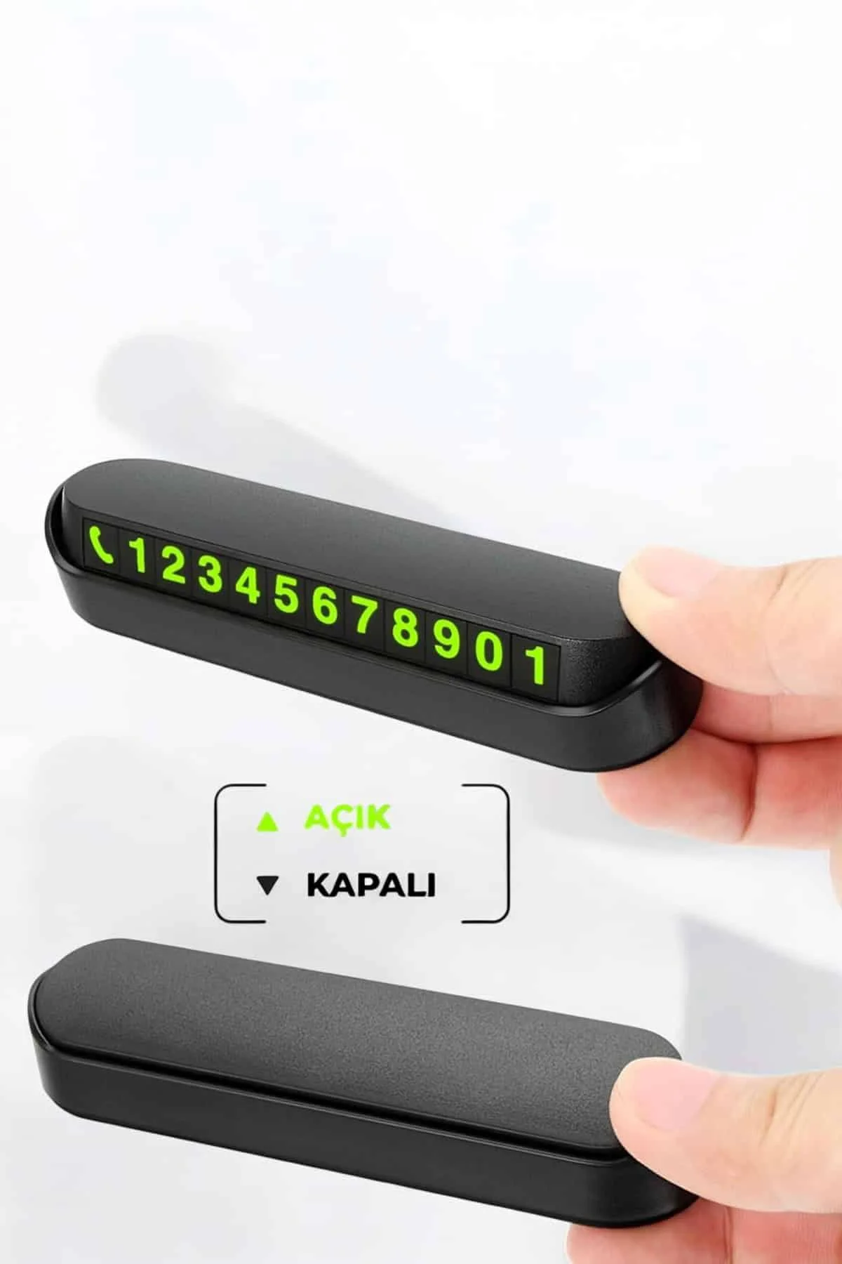 Araç İçi Numaratör Numaralık Torpido Üstü Açılır Kapanır Telefon 