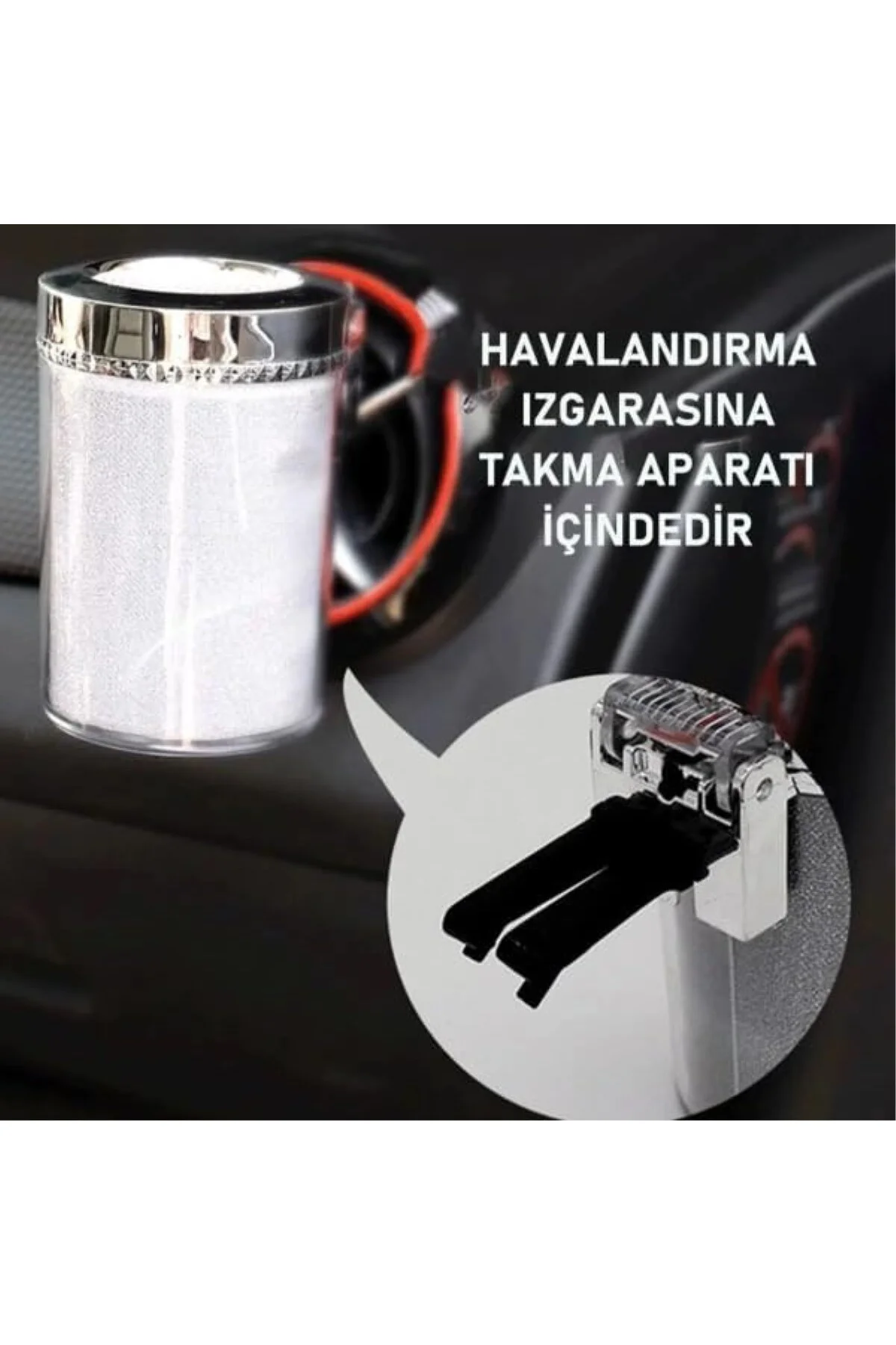 Araç İçi Oto Kokusuz Küllük Rgb Işıklı Kapaklı