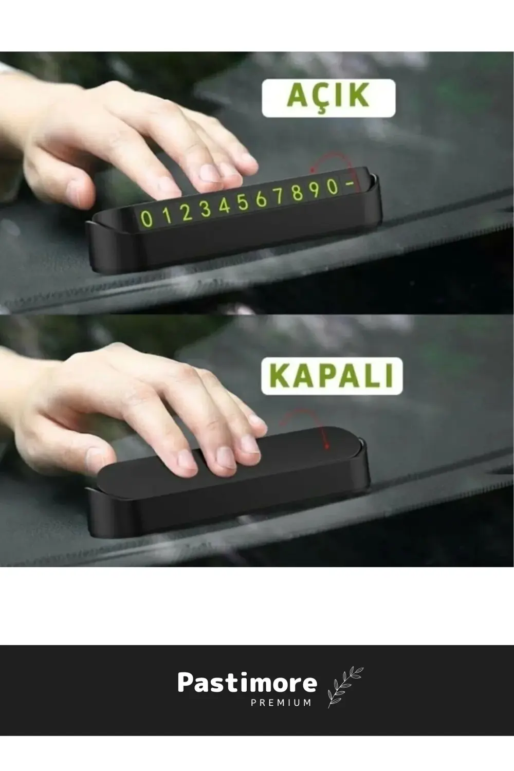 Araç Içi Park Telefon Numarası Araba Oto Cam Kartı Torpido Üstü F