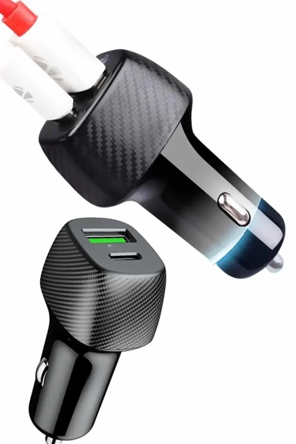 Araç İçi Şarj Cihazı 38W Güç Kapasiteli Type-C Girişli Araba Çakm