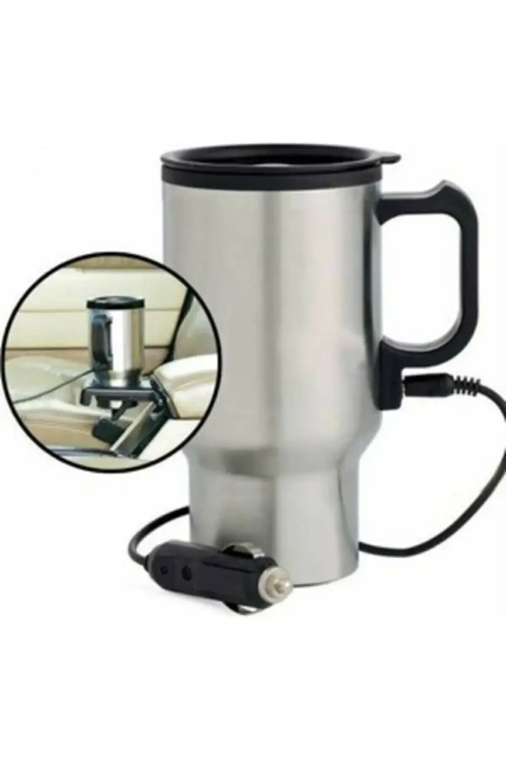 Araç Içi Su Isıtıcı Termos Kupa Bardak Araba Oto Çay Kahve Makine