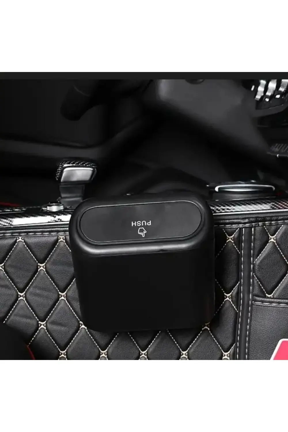 ® Araç İçi Takılarak Sabitlenebilen Mini Kapaklı Çöp Kovası