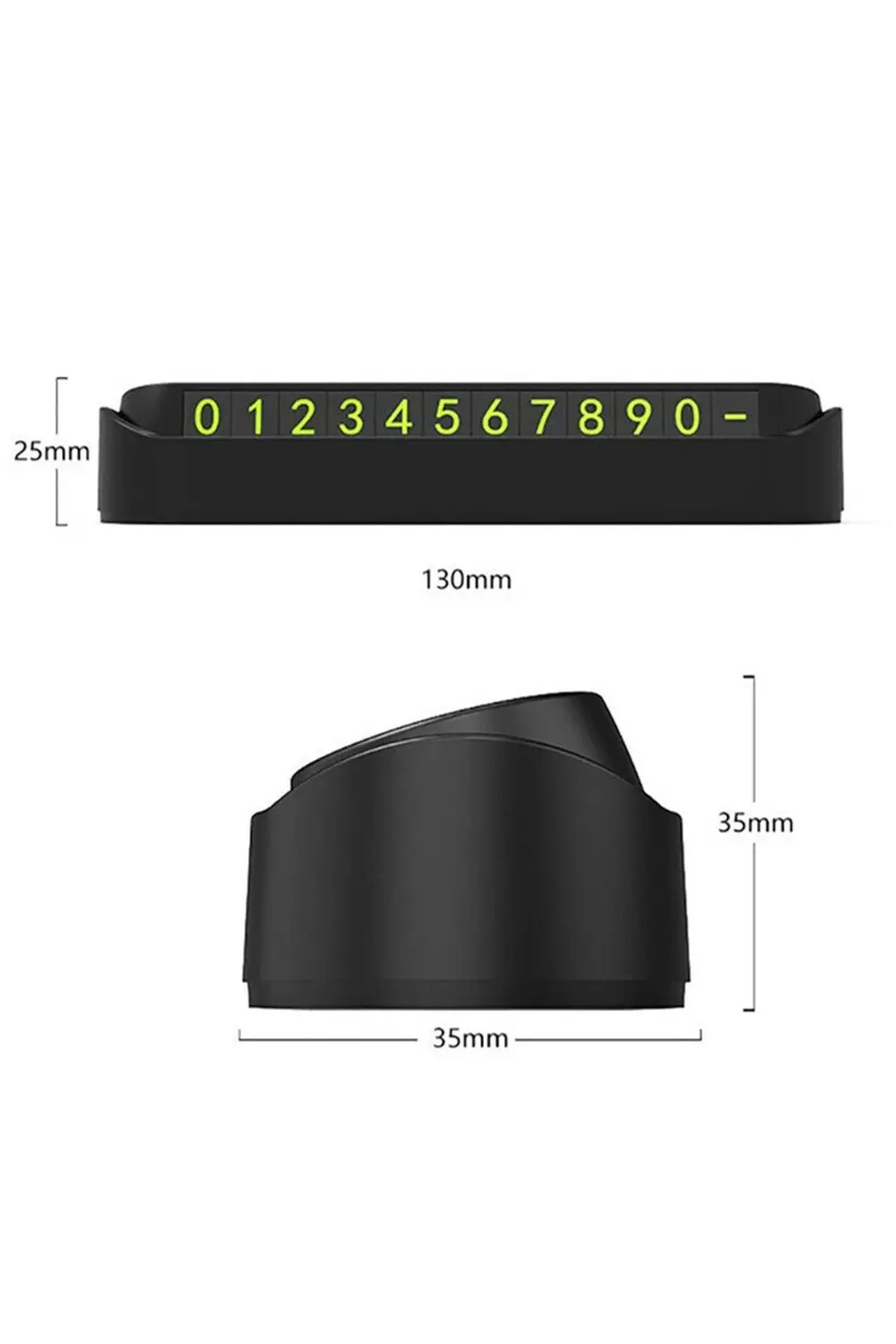 Araç İçi Telefon Numarası Bırakma Numaratör Parkmatik Araba Parkt