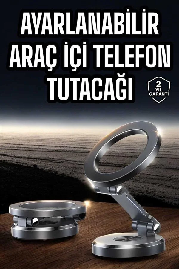 Araç İçi Telefon Tutacağı Manyetik Tasarım - Ayarlanabilir ve Dayanıklı