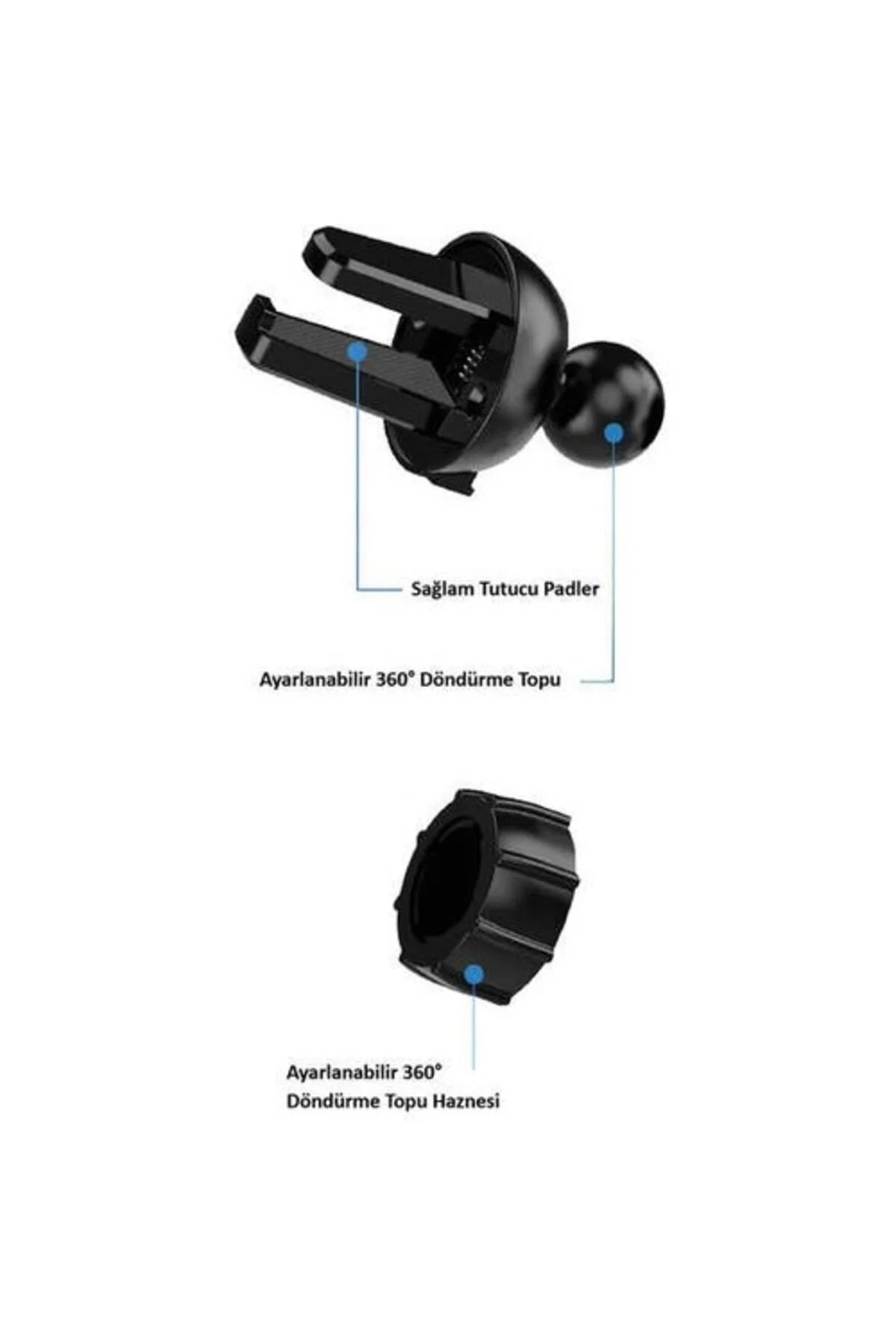 Araç Içi Telefon Tutucu Izgara Petek Av-040