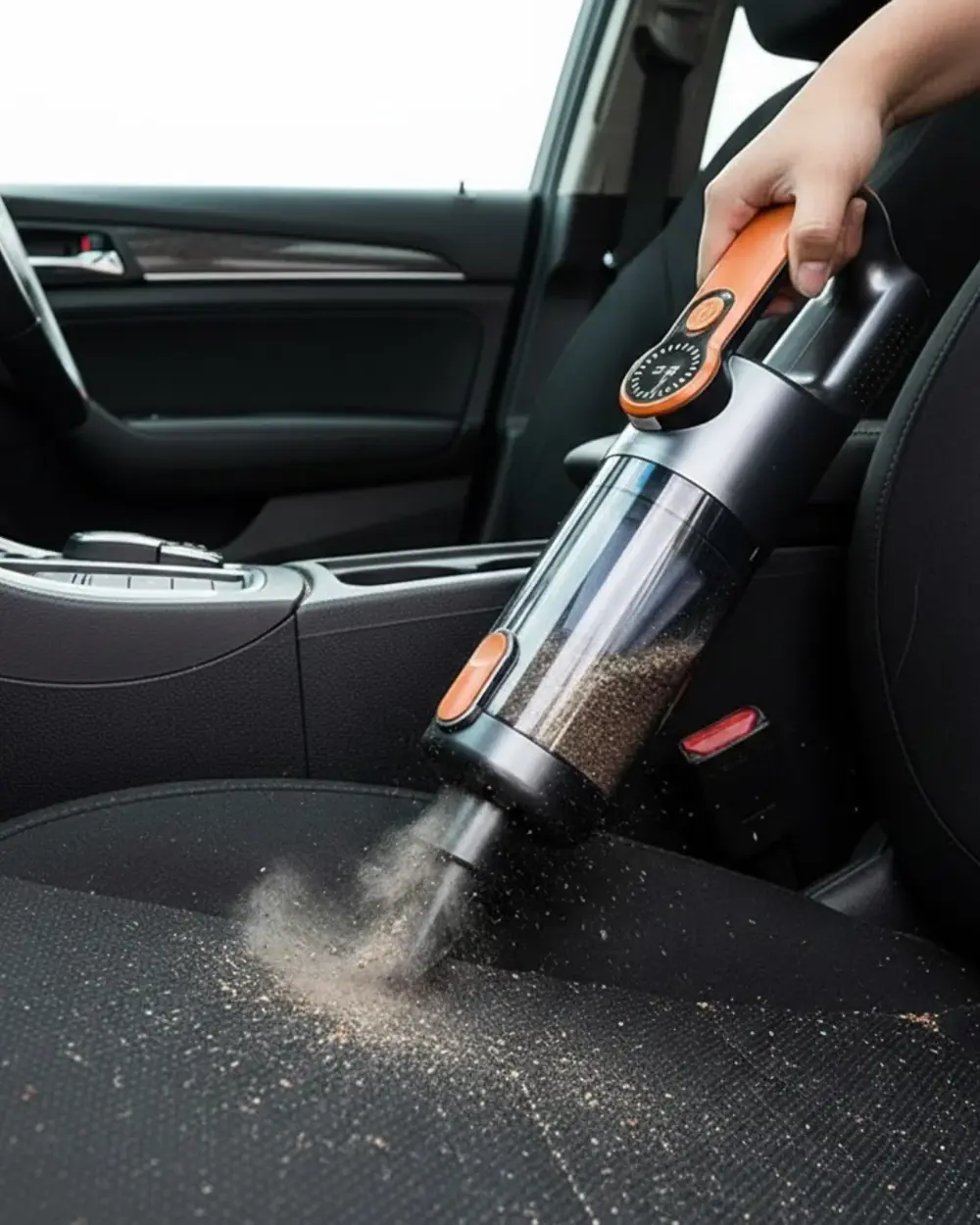 Araç İçi Uyumlu Şarjlı El Süpürgesi Dar Alan Temizlik Aparatlı