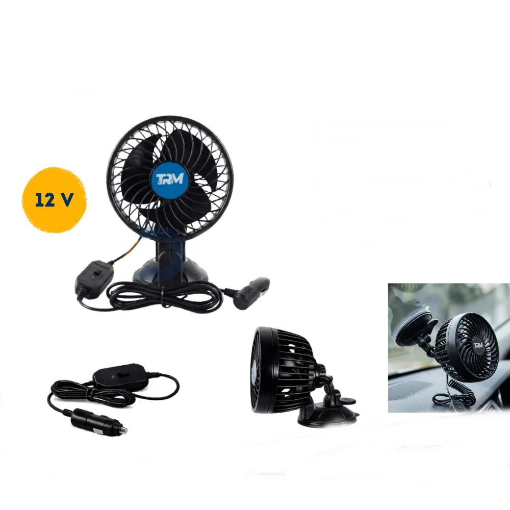 Araç İçi Vantilatör Vantuzlu Döner Başlıklı Tekli Soğutucu Fan Siyah 12v 4,5 İnç Araç İçi Vantilatör Vantuzlu Döner Başlıklı Tekli Soğutucu Fan Siyah 12v 4,5 İnç